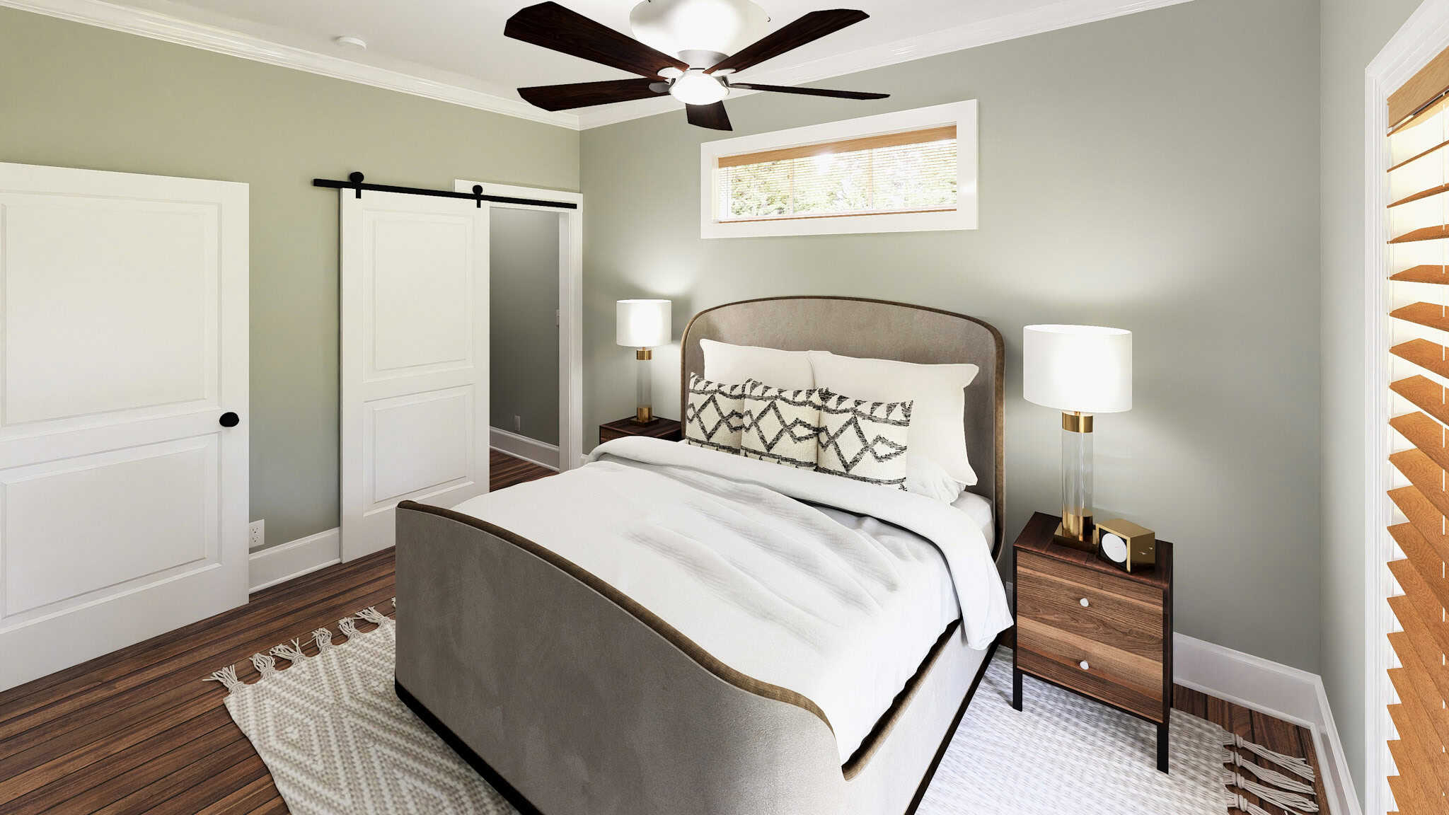 Master Bedroom of this 2-Bedroom,800 Sq Ft Plan -123-1158