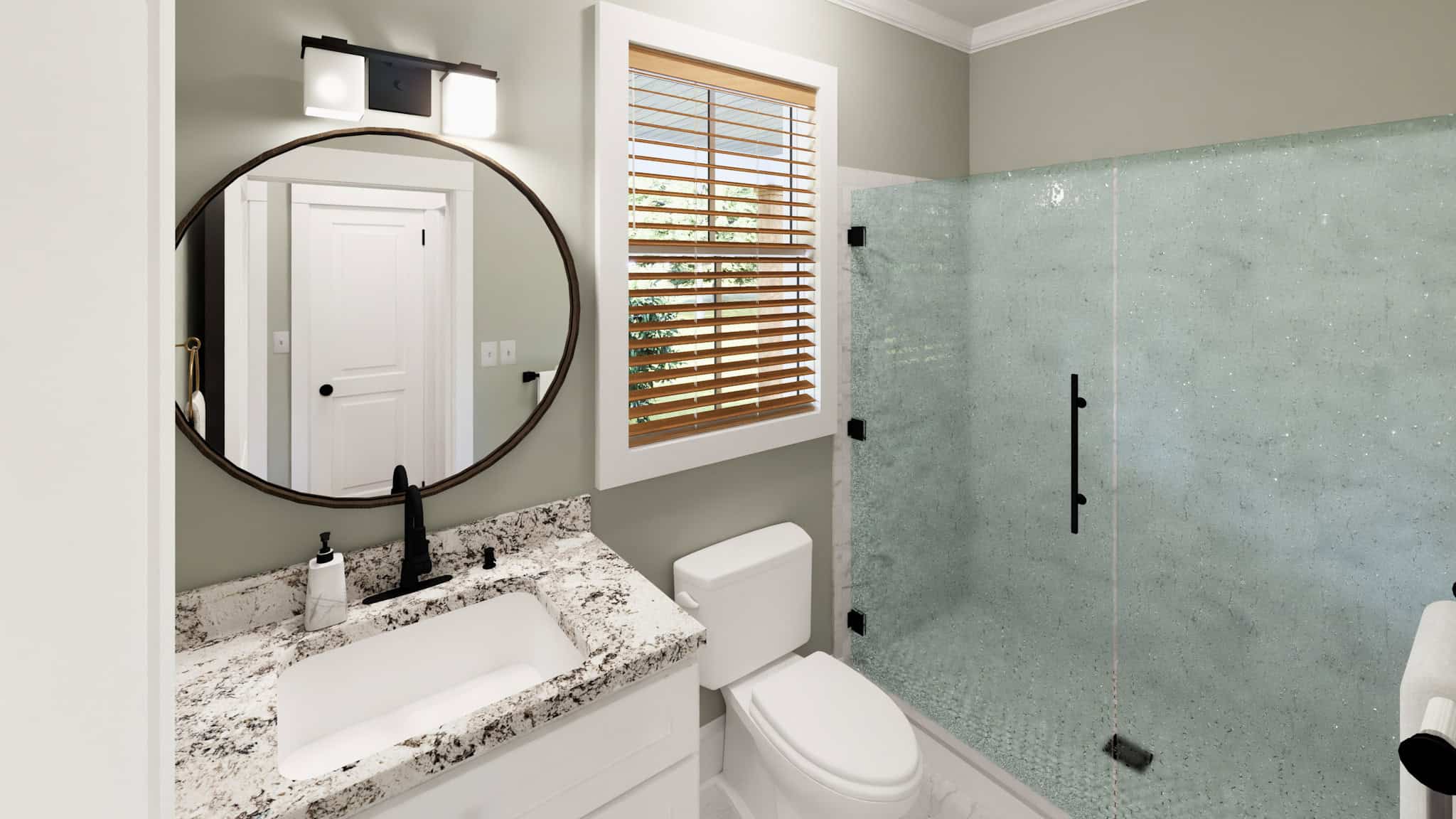 Bathroom of this 2-Bedroom,800 Sq Ft Plan -123-1158