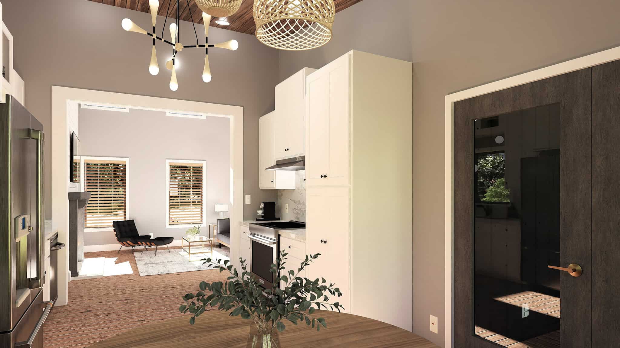 Dining Room of this 2-Bedroom,890 Sq Ft Plan -123-1159