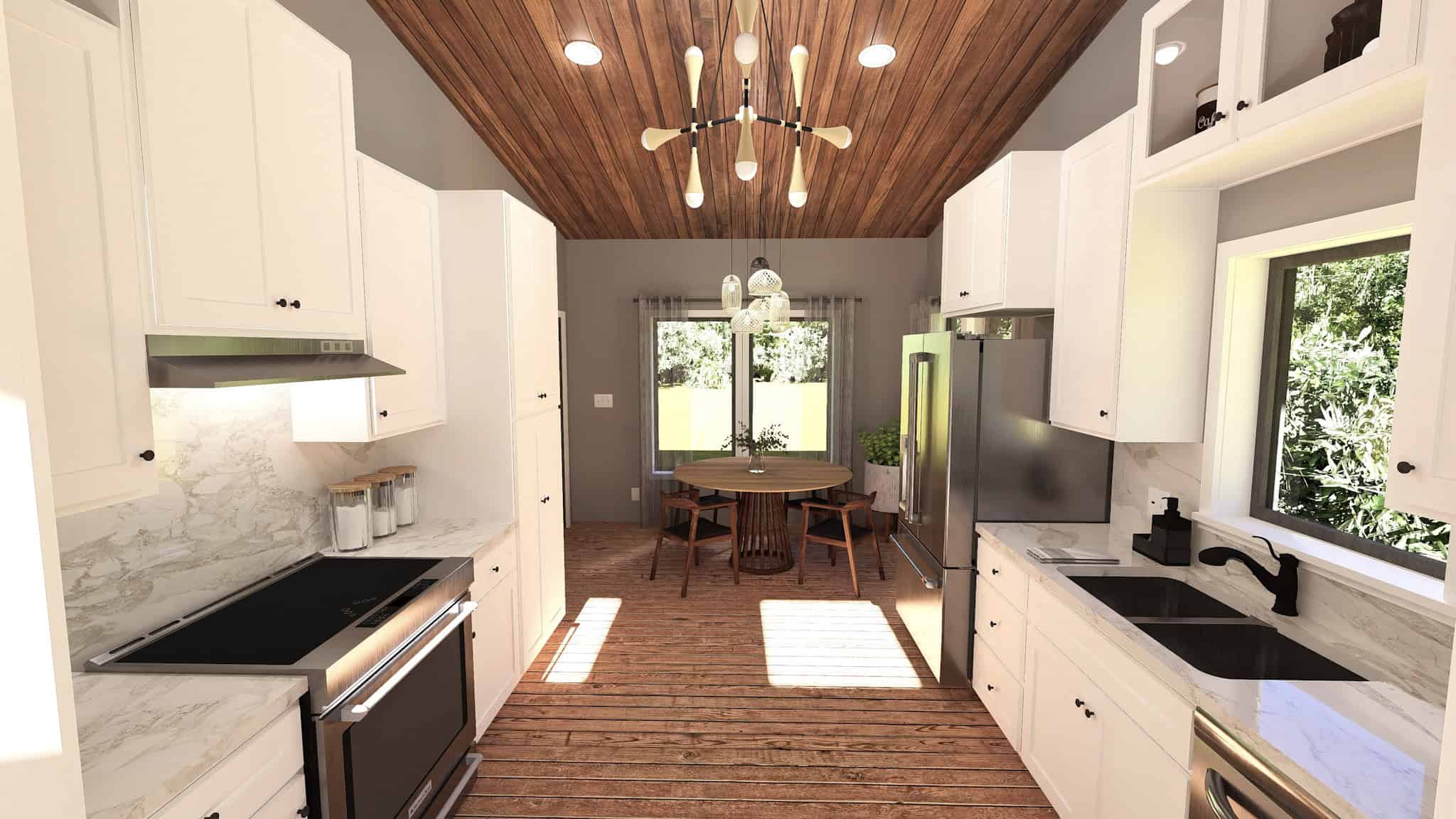 Dining Room of this 2-Bedroom,890 Sq Ft Plan -123-1159