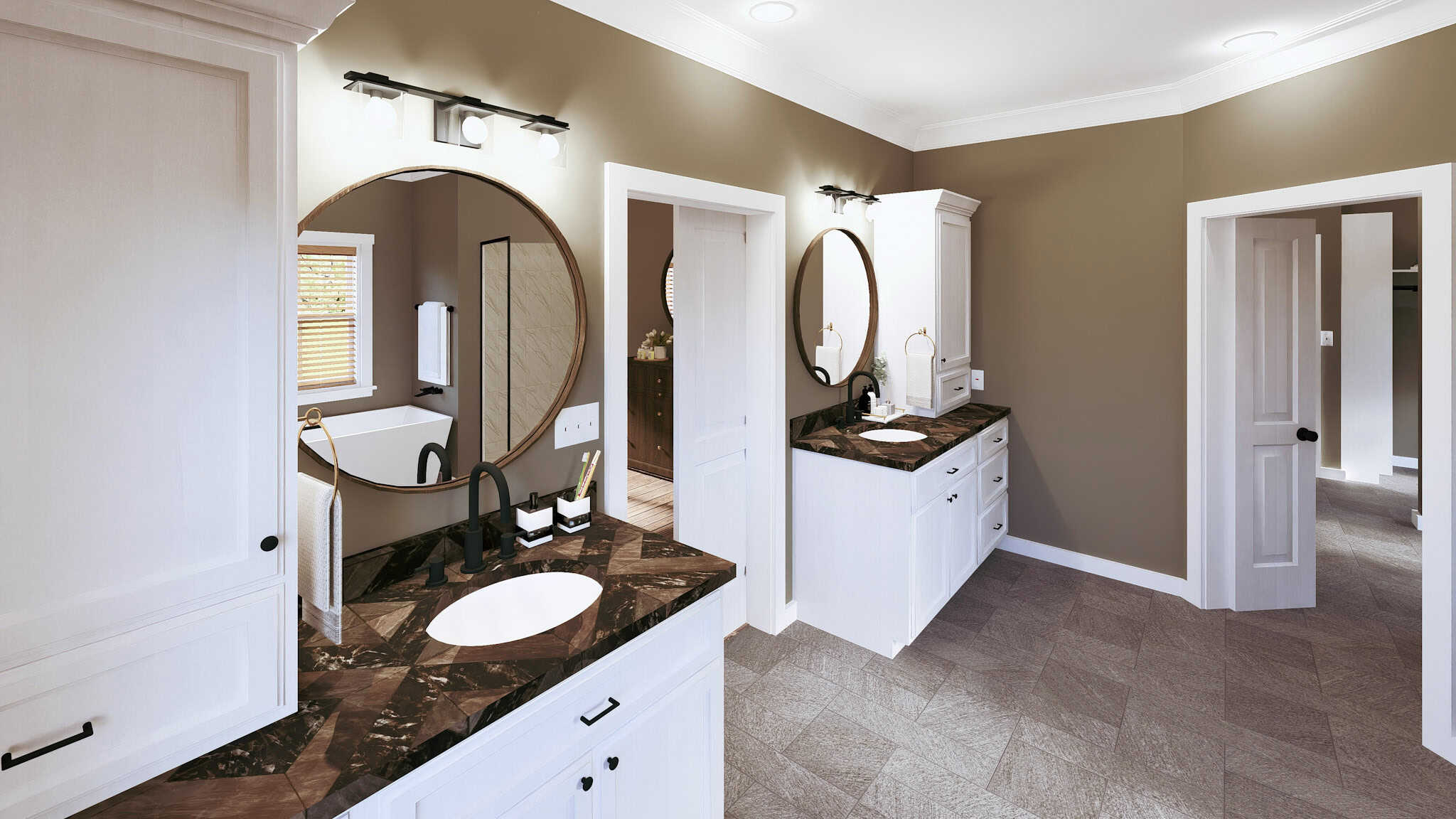 Master Bathroom of this 3-Bedroom,2076 Sq Ft Plan -123-1161