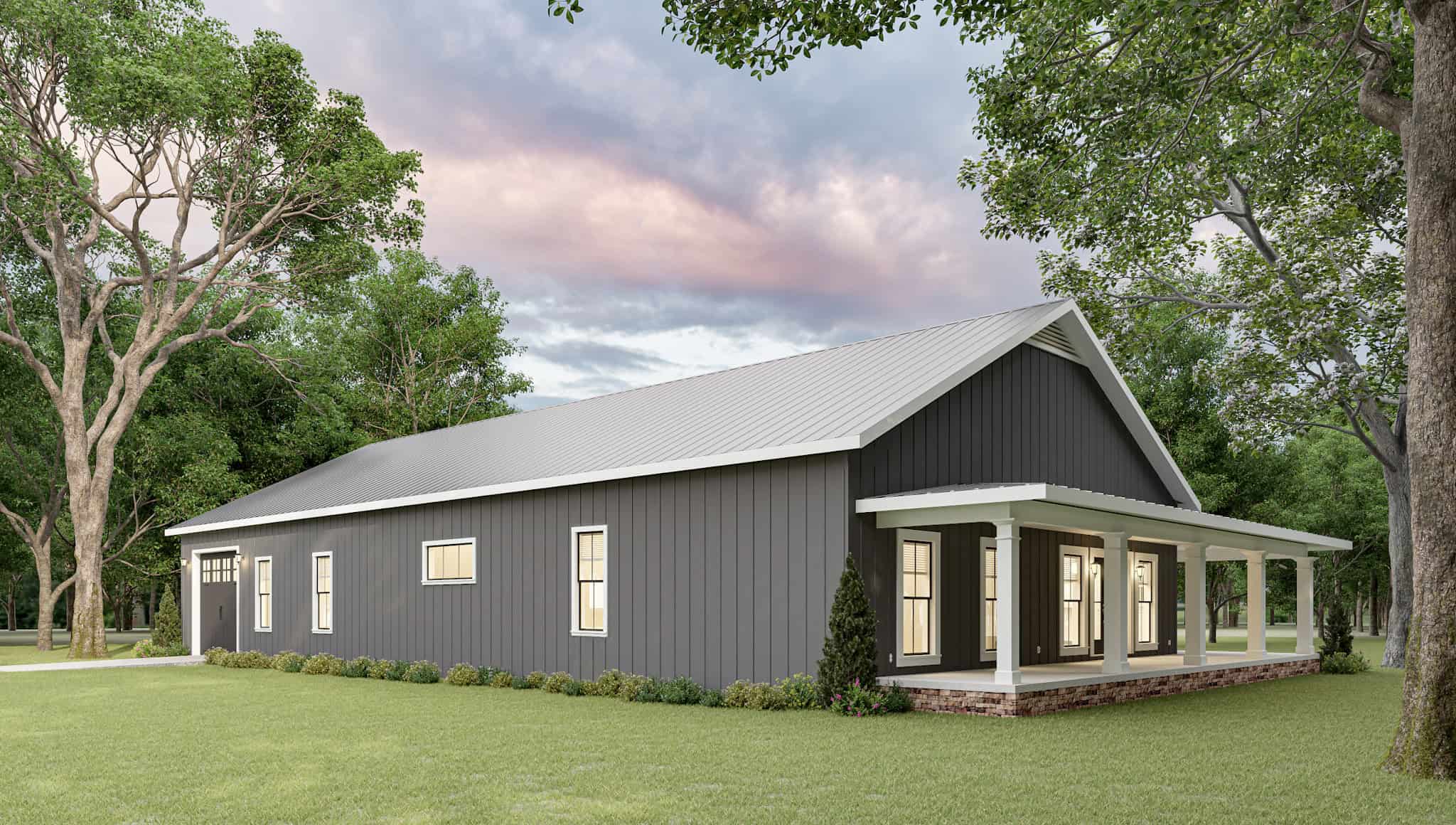 Rear View of this 3-Bedroom,2399 Sq Ft Plan -123-1163