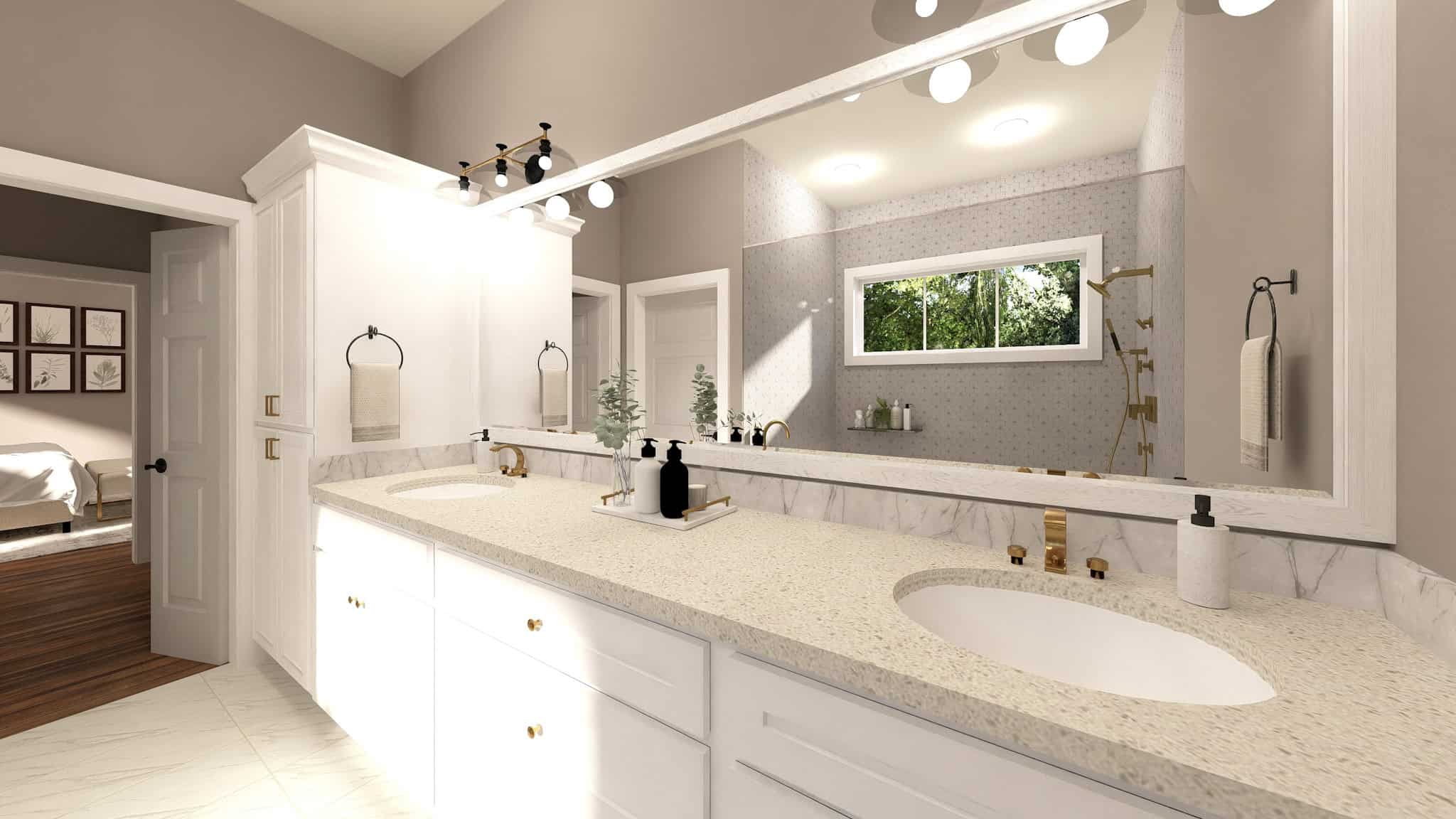 Master Bathroom: Sink/Vanity of this 3-Bedroom,2399 Sq Ft Plan -123-1163