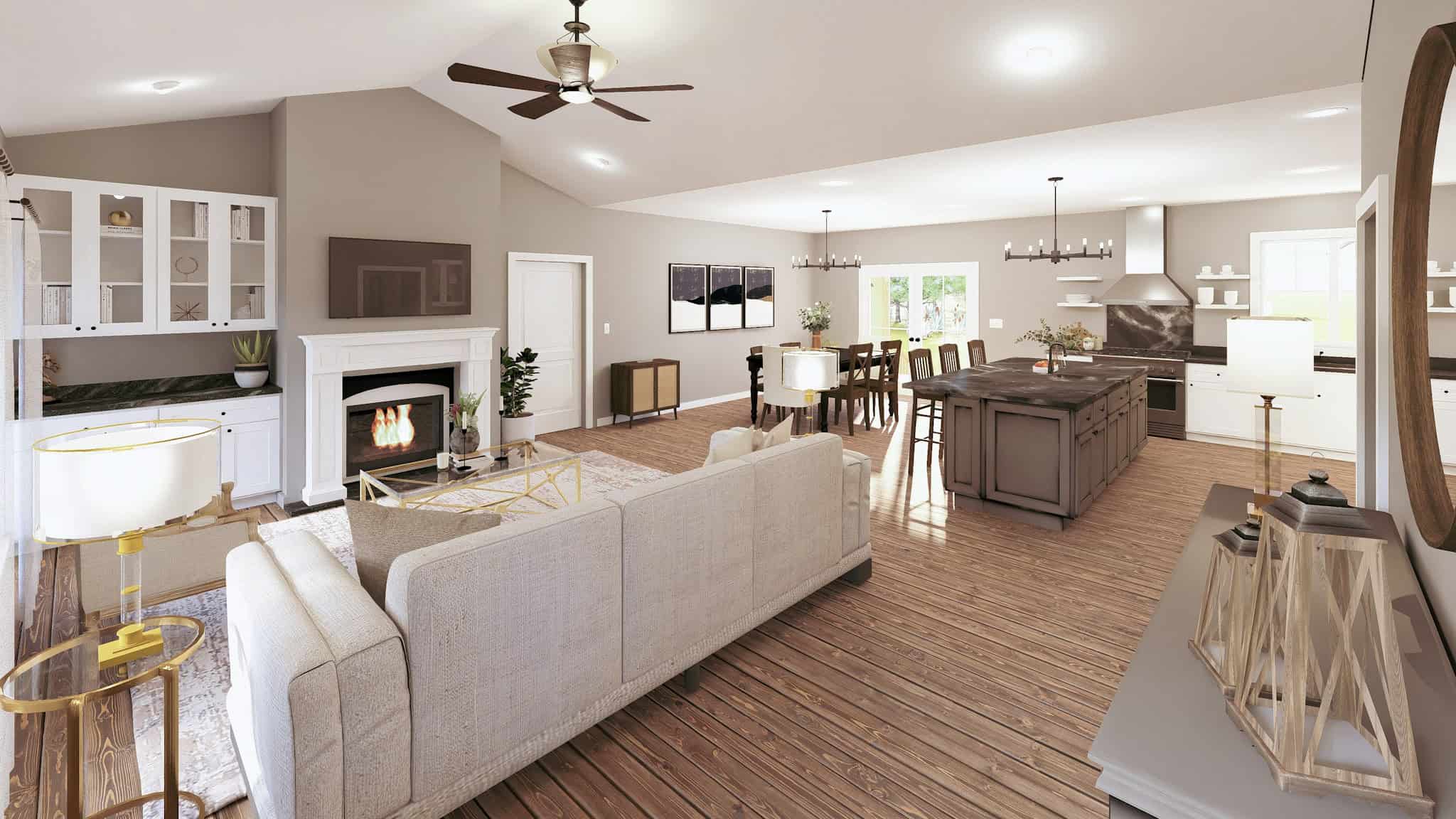Great Room of this 3-Bedroom,2481 Sq Ft Plan -123-1164