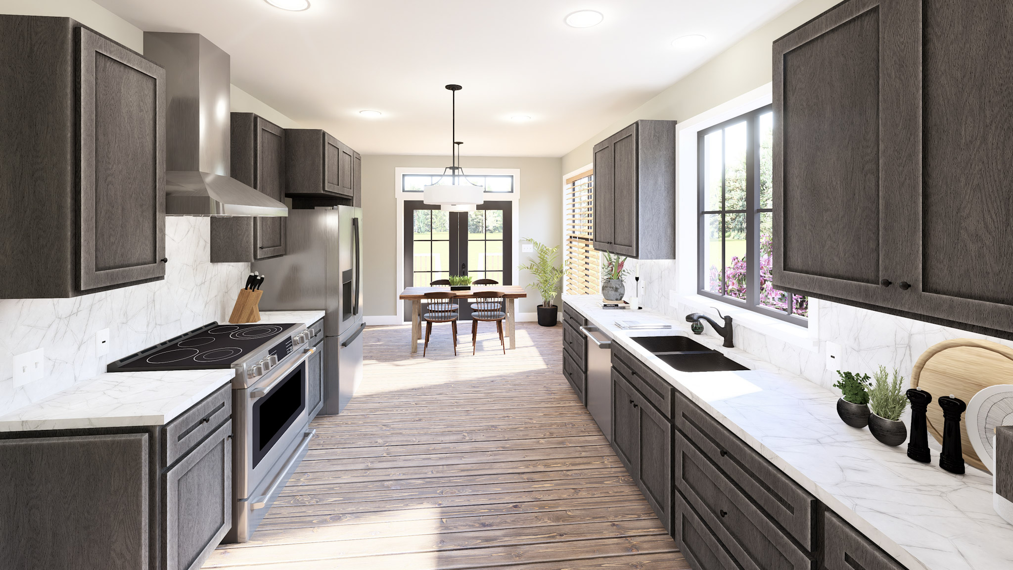 Kitchen of this 3-Bedroom,1056 Sq Ft Plan -123-1166