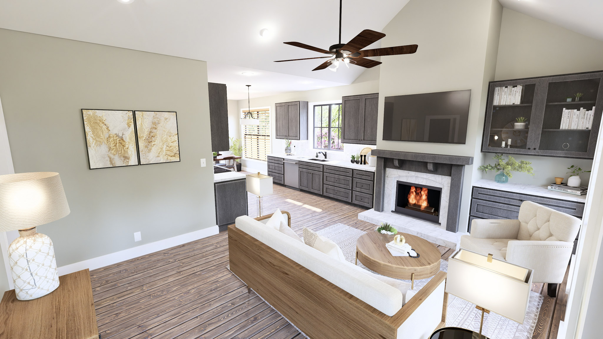 Entry Hall of this 3-Bedroom,1056 Sq Ft Plan -123-1166