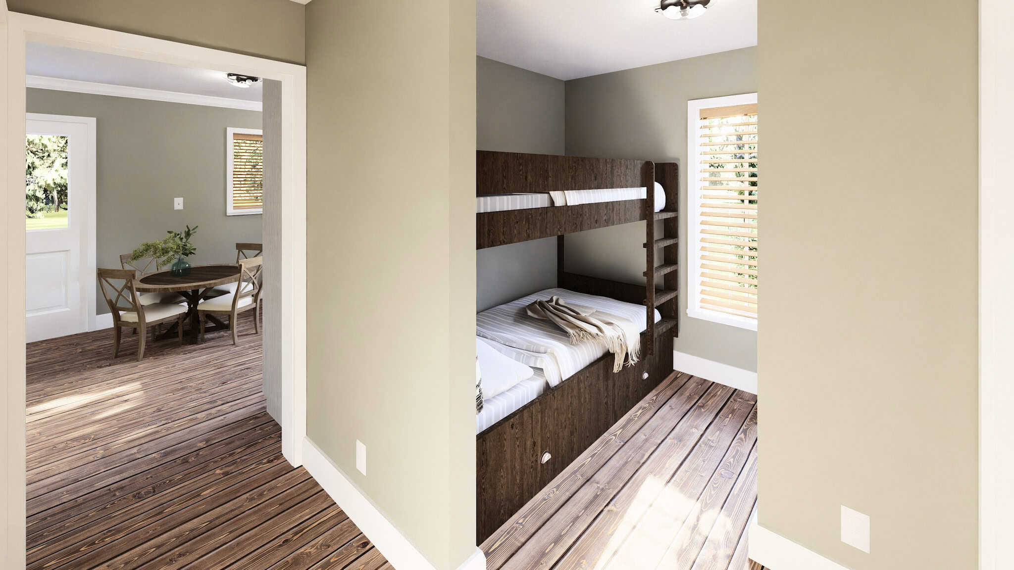 Home Office of this 1-Bedroom,624 Sq Ft Plan -123-1167