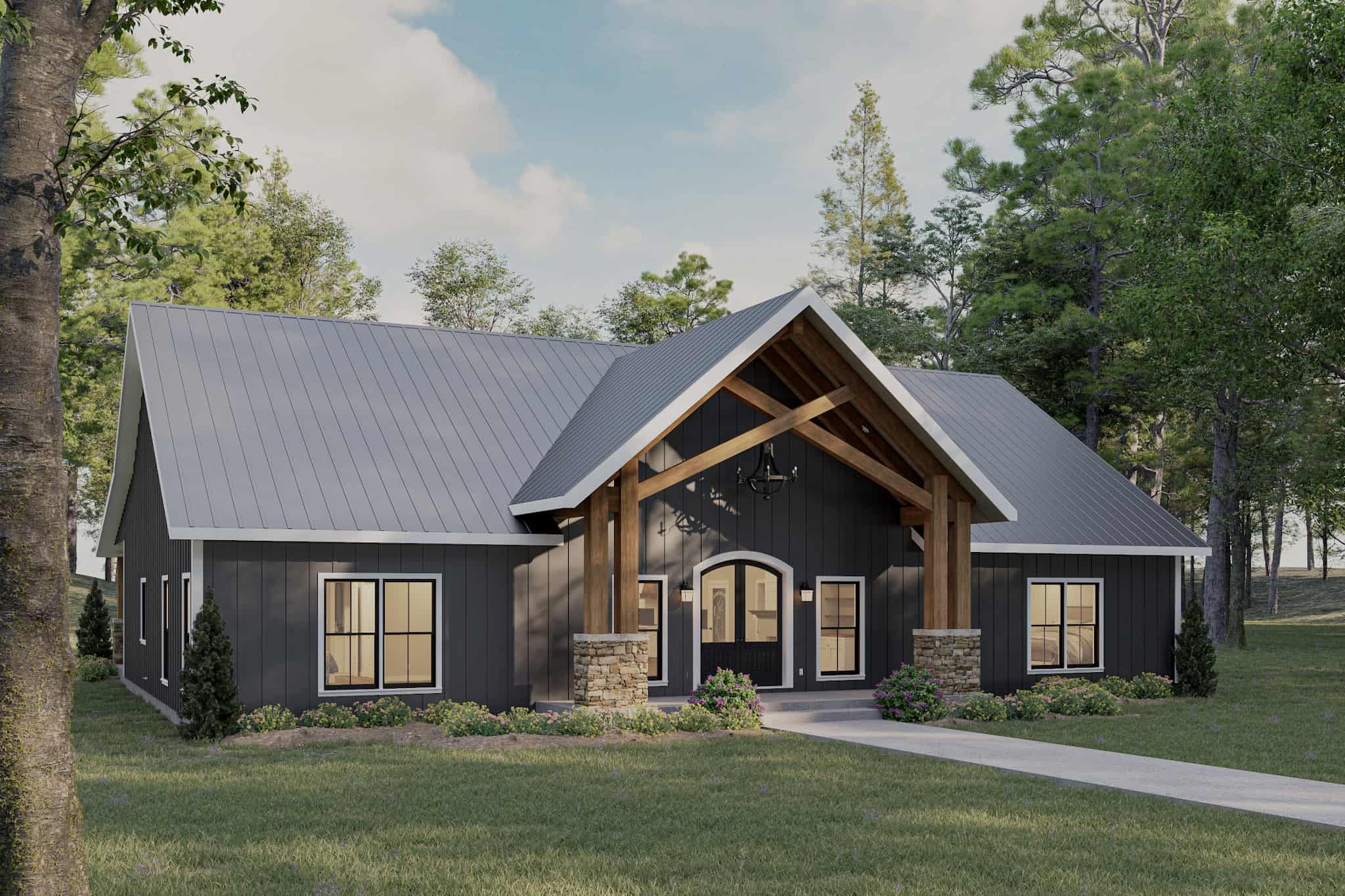 Front View of this 3-Bedroom,2992 Sq Ft Plan -123-1168