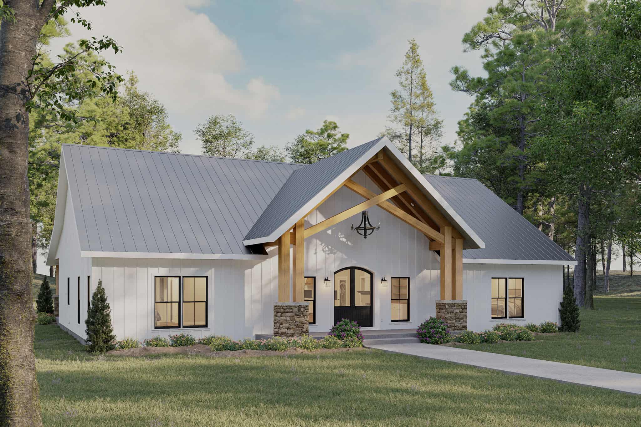 Front View of this 3-Bedroom,2992 Sq Ft Plan -123-1168