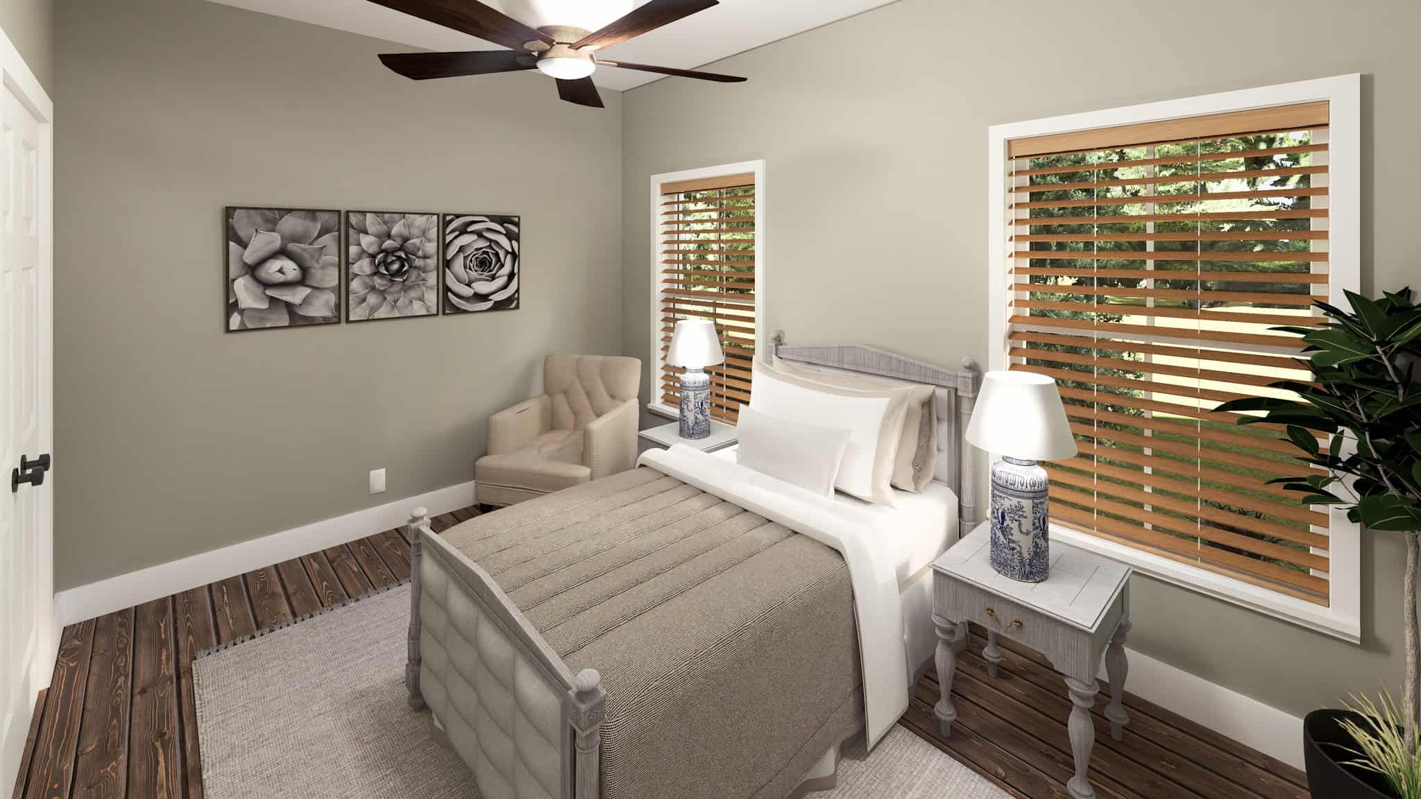 Bedroom of this 4-Bedroom,2112 Sq Ft Plan -123-1169
