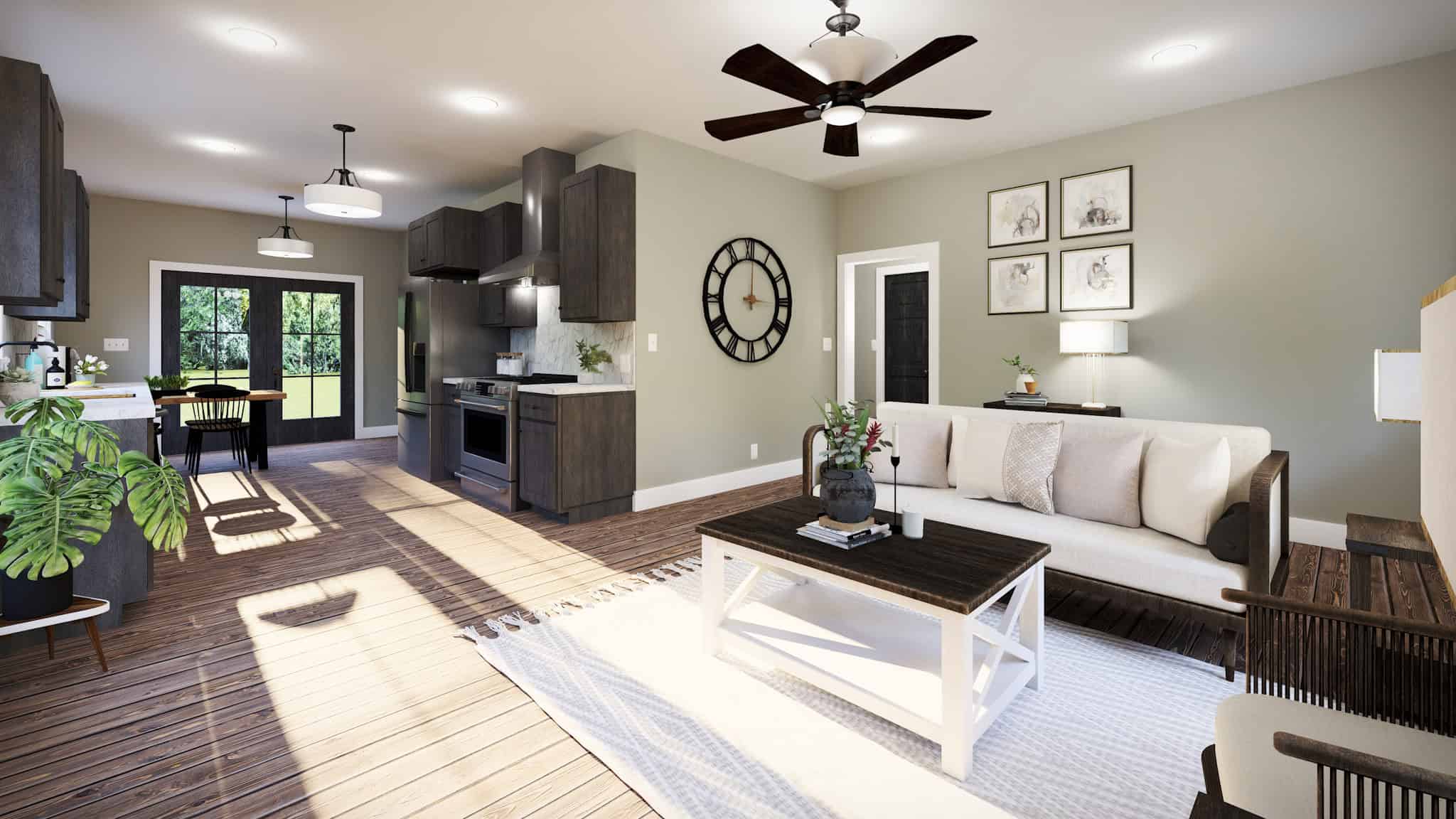 Kitchen of this 2-Bedroom,1056 Sq Ft Plan -123-1170