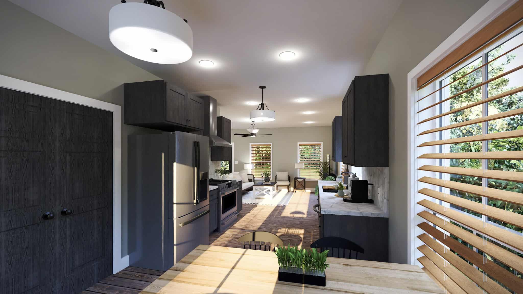 Kitchen of this 2-Bedroom,1056 Sq Ft Plan -123-1170