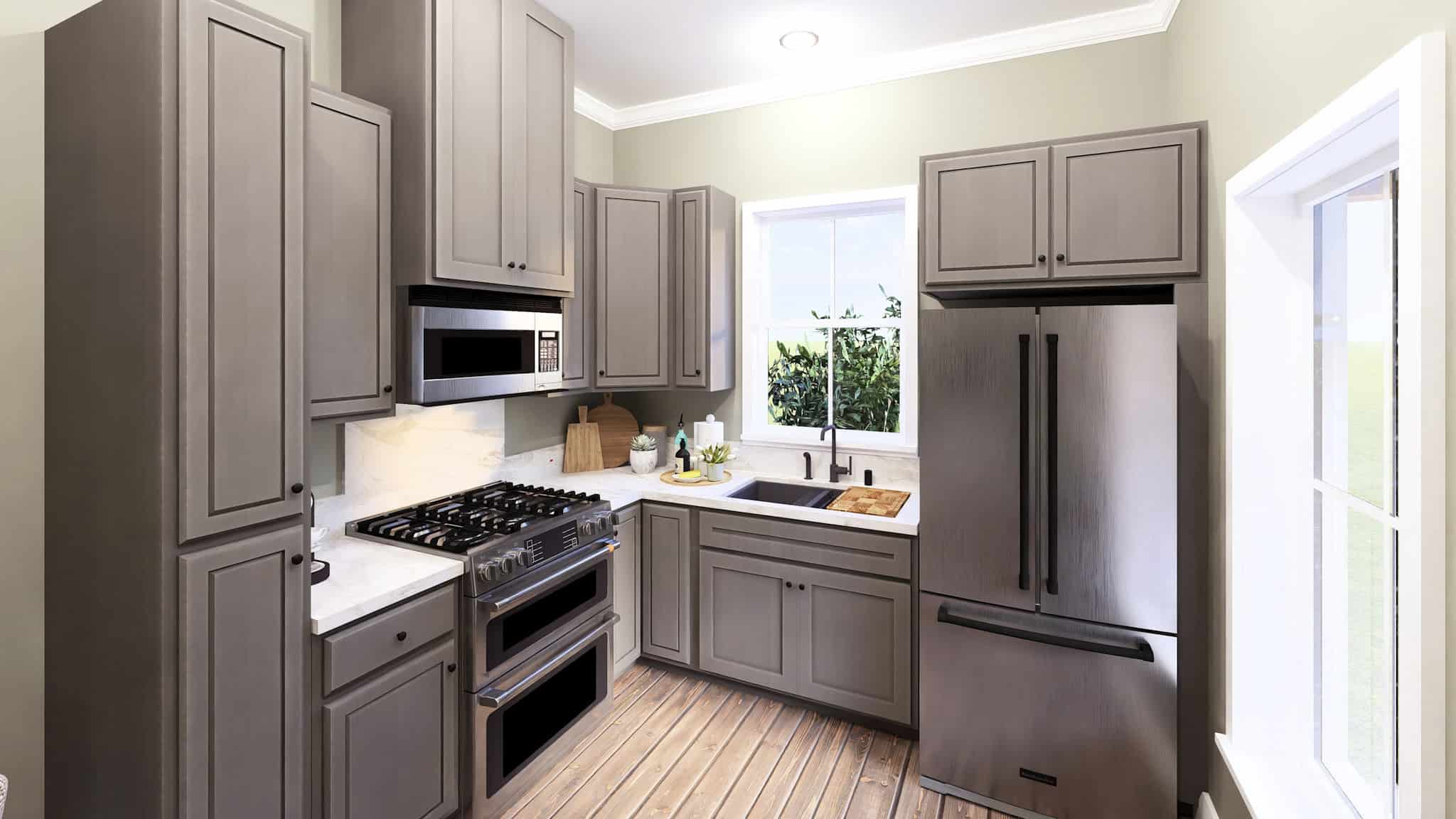Kitchen of this 2-Bedroom,560 Sq Ft Plan -123-1171