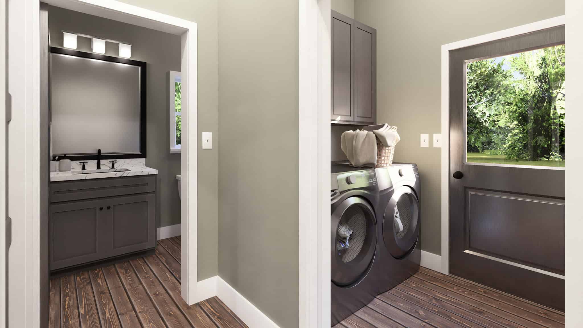 Entry Hall of this 2-Bedroom,560 Sq Ft Plan -123-1171