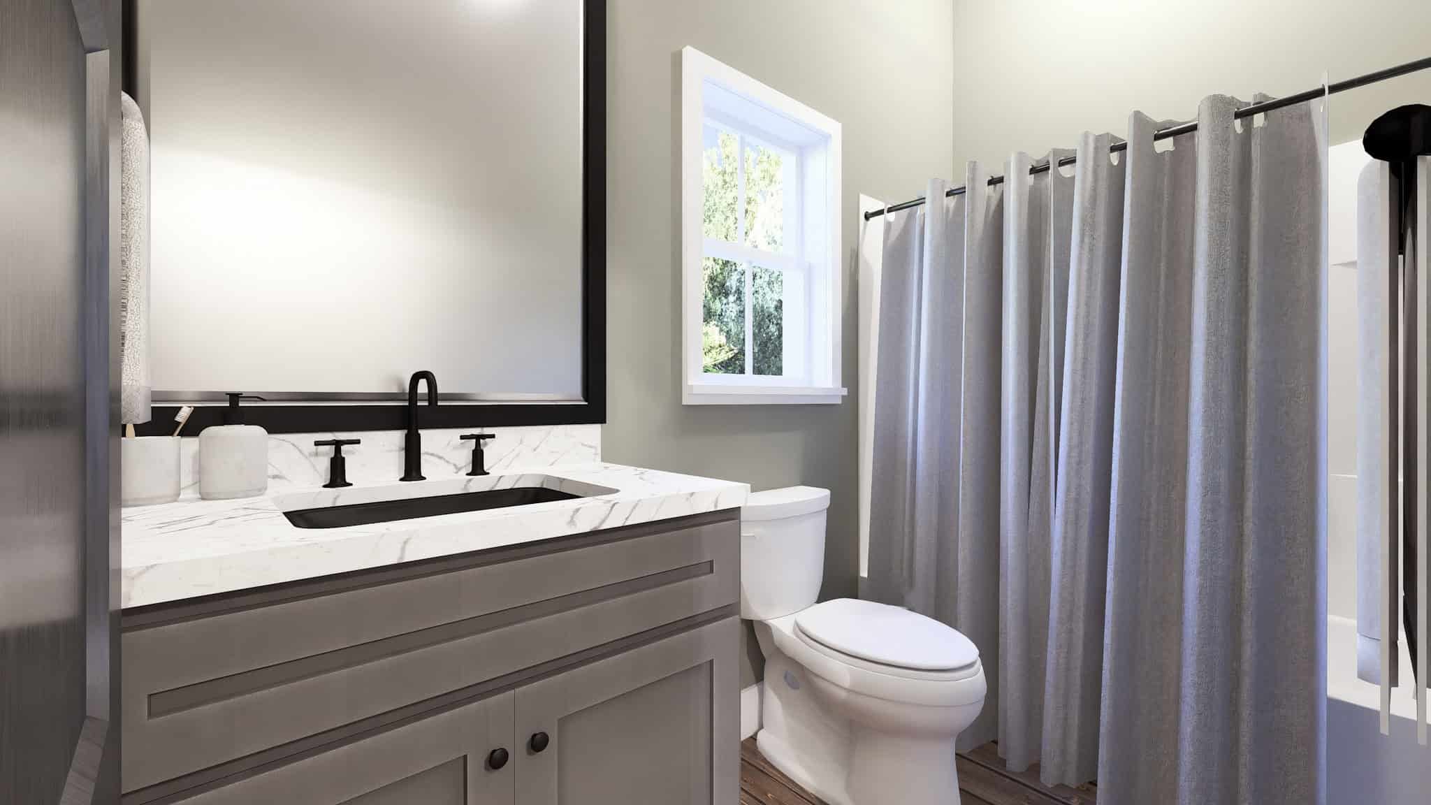 Bathroom of this 2-Bedroom,560 Sq Ft Plan -123-1171