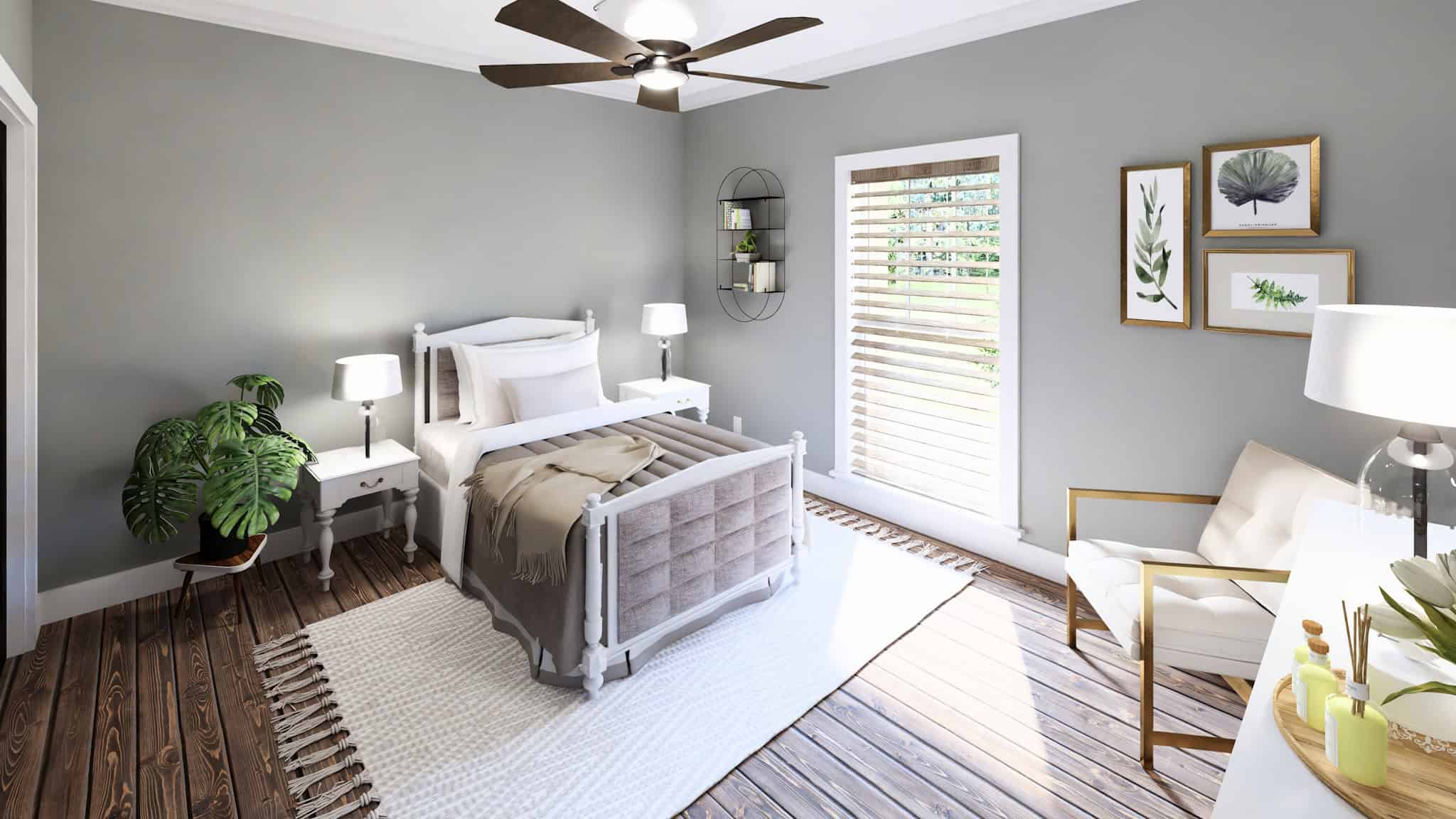 Bedroom of this 3-Bedroom,1740 Sq Ft Plan -123-1173