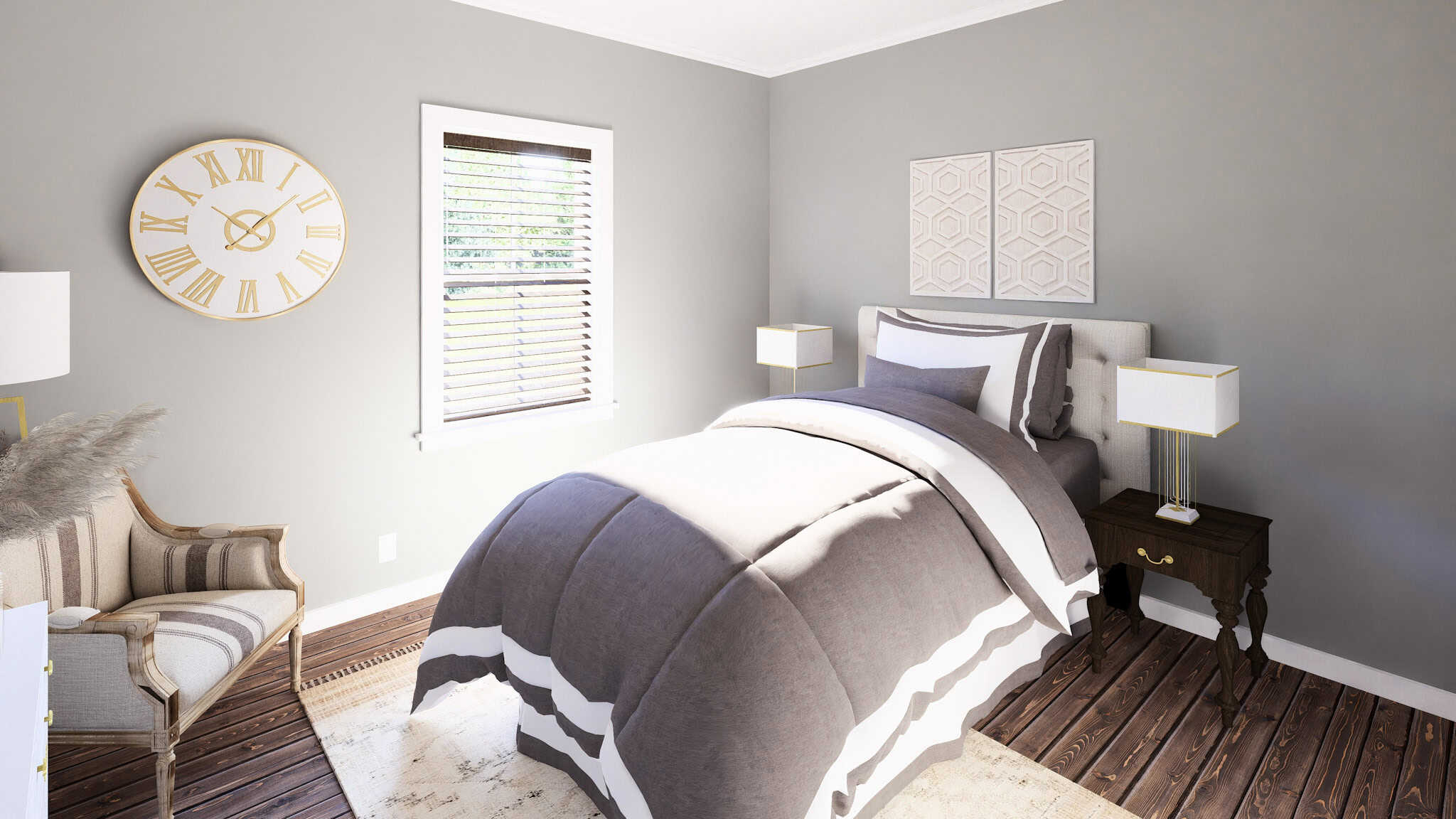 Bedroom of this 3-Bedroom,1900 Sq Ft Plan -123-1174