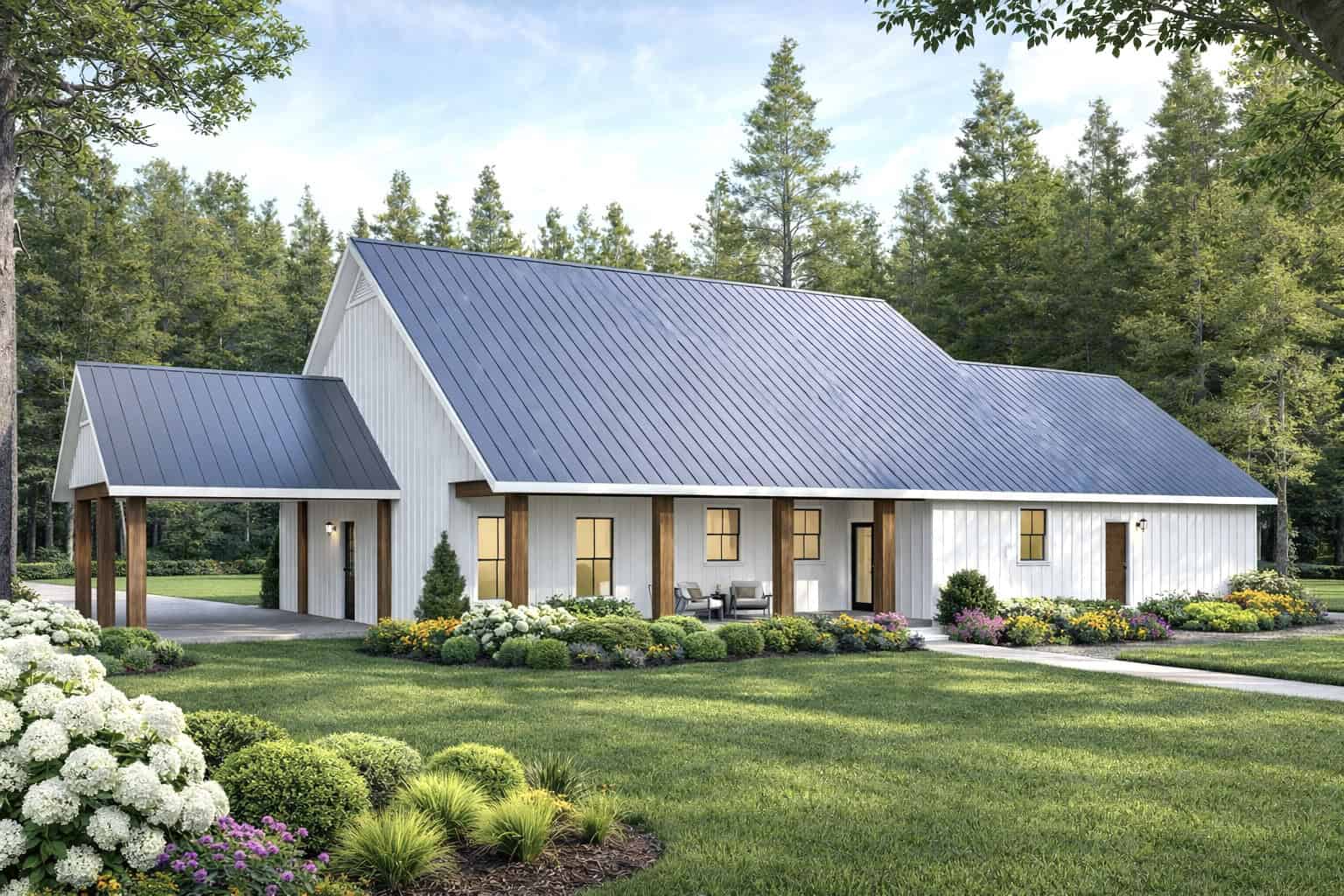 Rear View of this 3-Bedroom,2215 Sq Ft Plan -123-1175