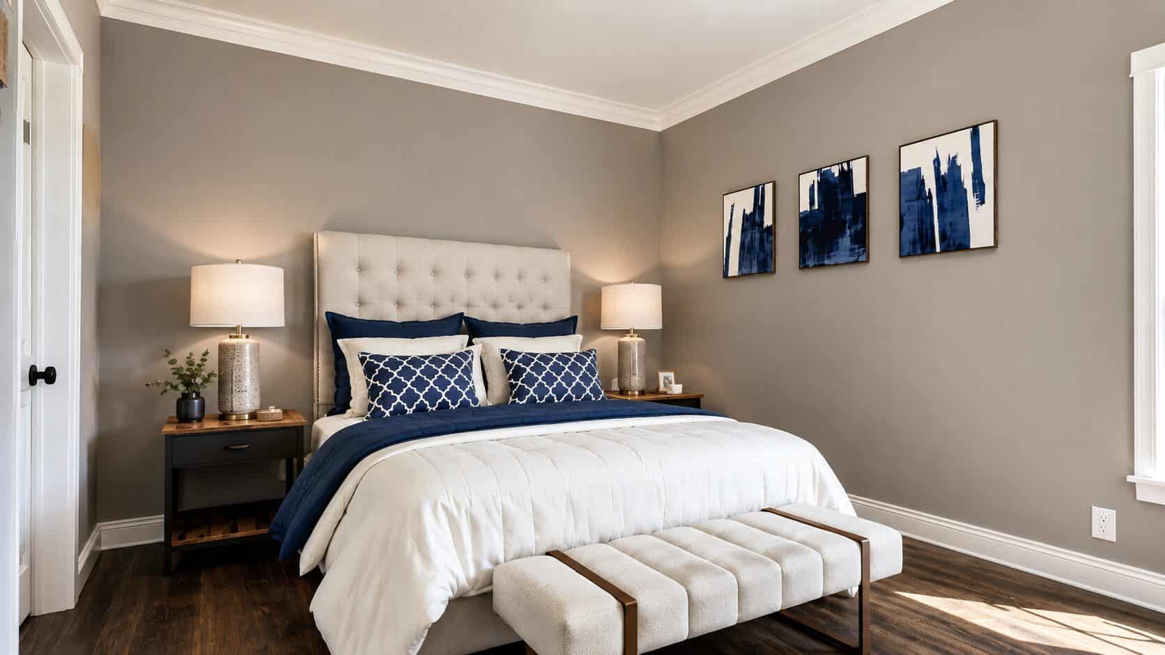 Master Bedroom of this 3-Bedroom,1320 Sq Ft Plan -123-1176