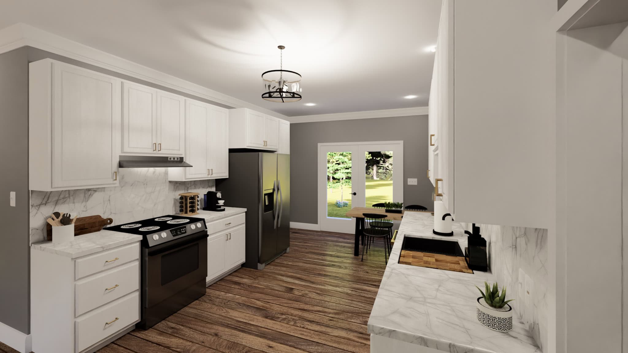 Kitchen of this 3-Bedroom,1338 Sq Ft Plan -123-1177