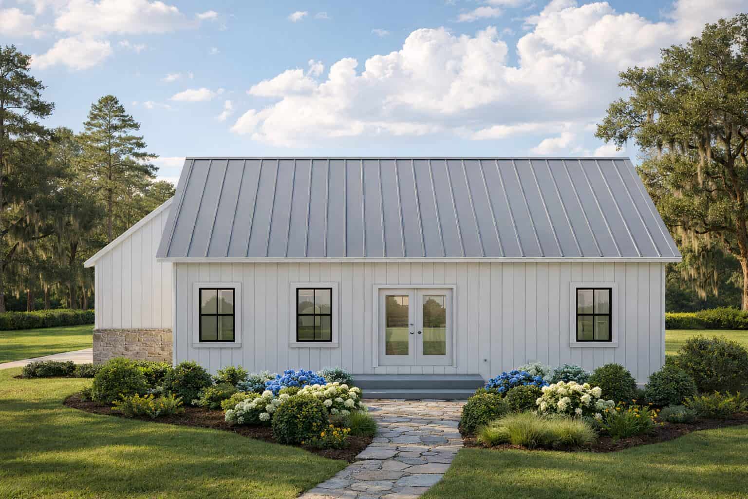 Rear View of this 3-Bedroom,1343 Sq Ft Plan -123-1178