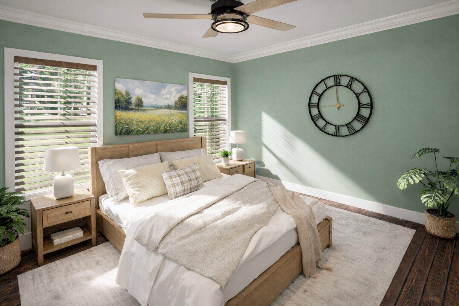 Master Bedroom of this 3-Bedroom,1343 Sq Ft Plan -123-1178