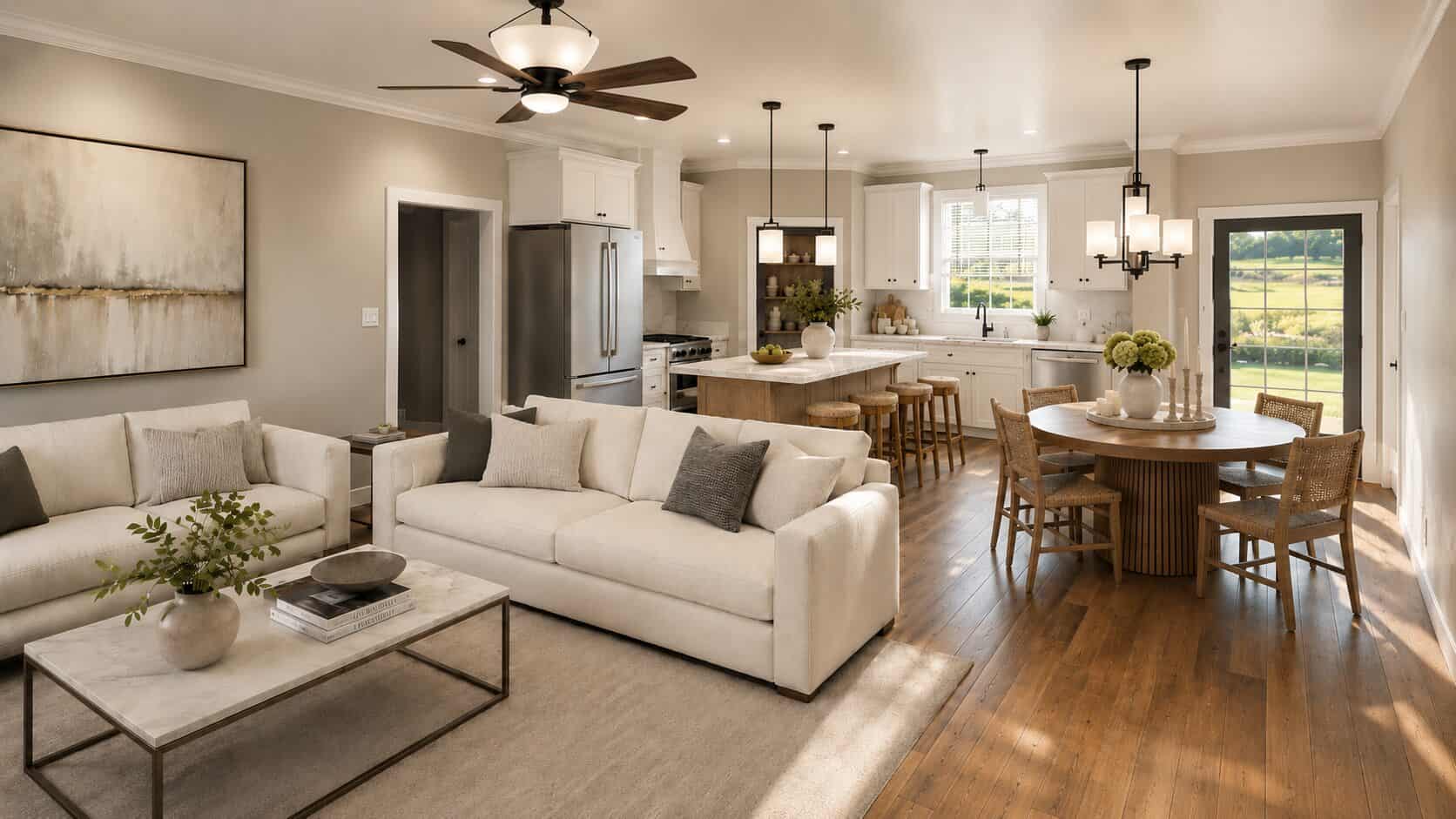 Great Room of this 3-Bedroom,1416 Sq Ft Plan -123-1180