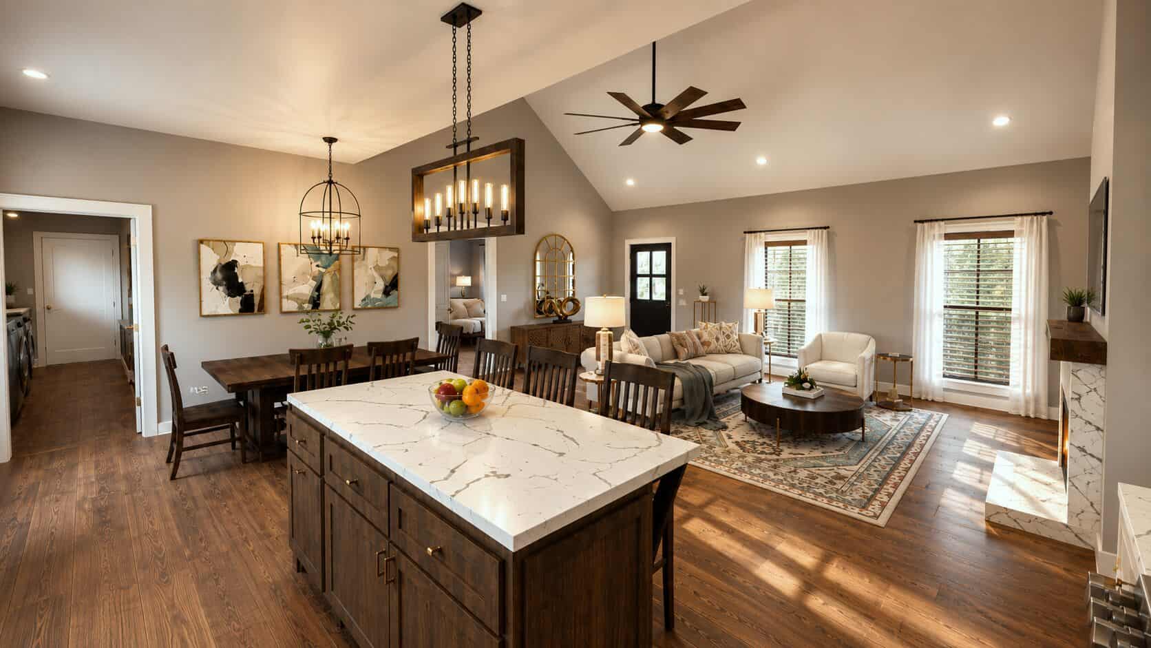 Kitchen: Kitchen Island of this 3-Bedroom,1795 Sq Ft Plan -123-1181