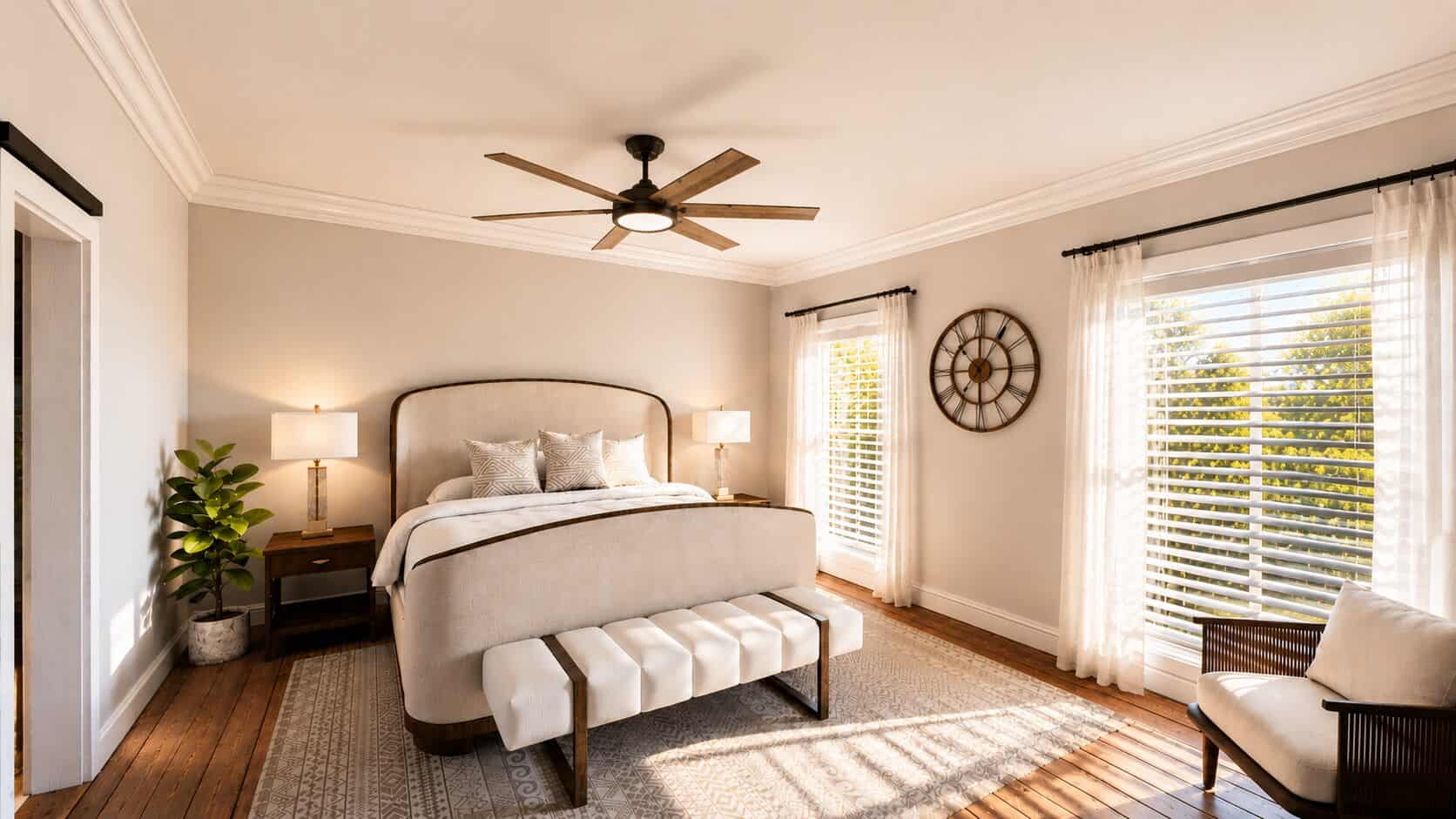 Master Bedroom of this 3-Bedroom,1795 Sq Ft Plan -123-1181