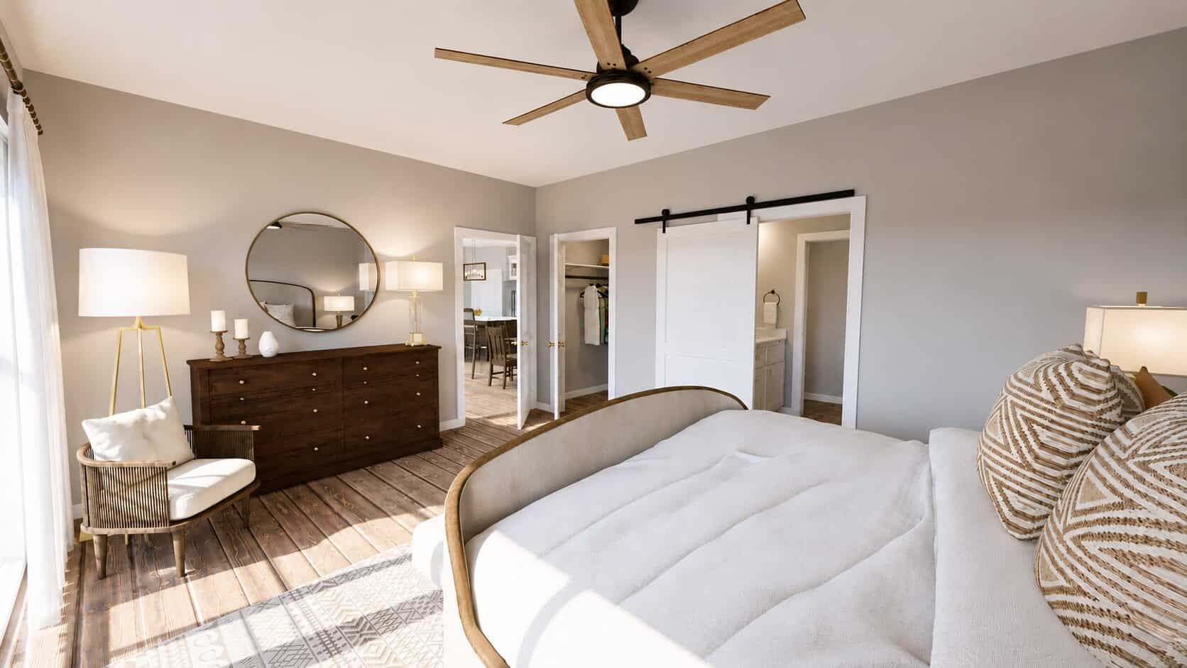 Master Bedroom of this 3-Bedroom,1795 Sq Ft Plan -123-1181