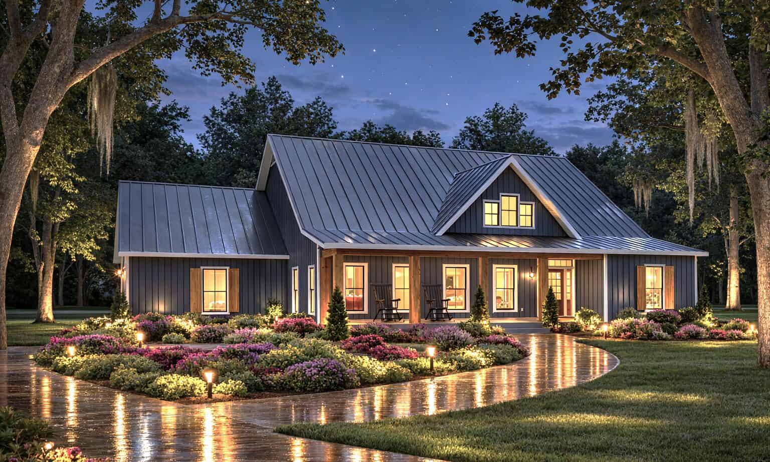 Home at Night of this 3-Bedroom,2215 Sq Ft Plan -123-1182