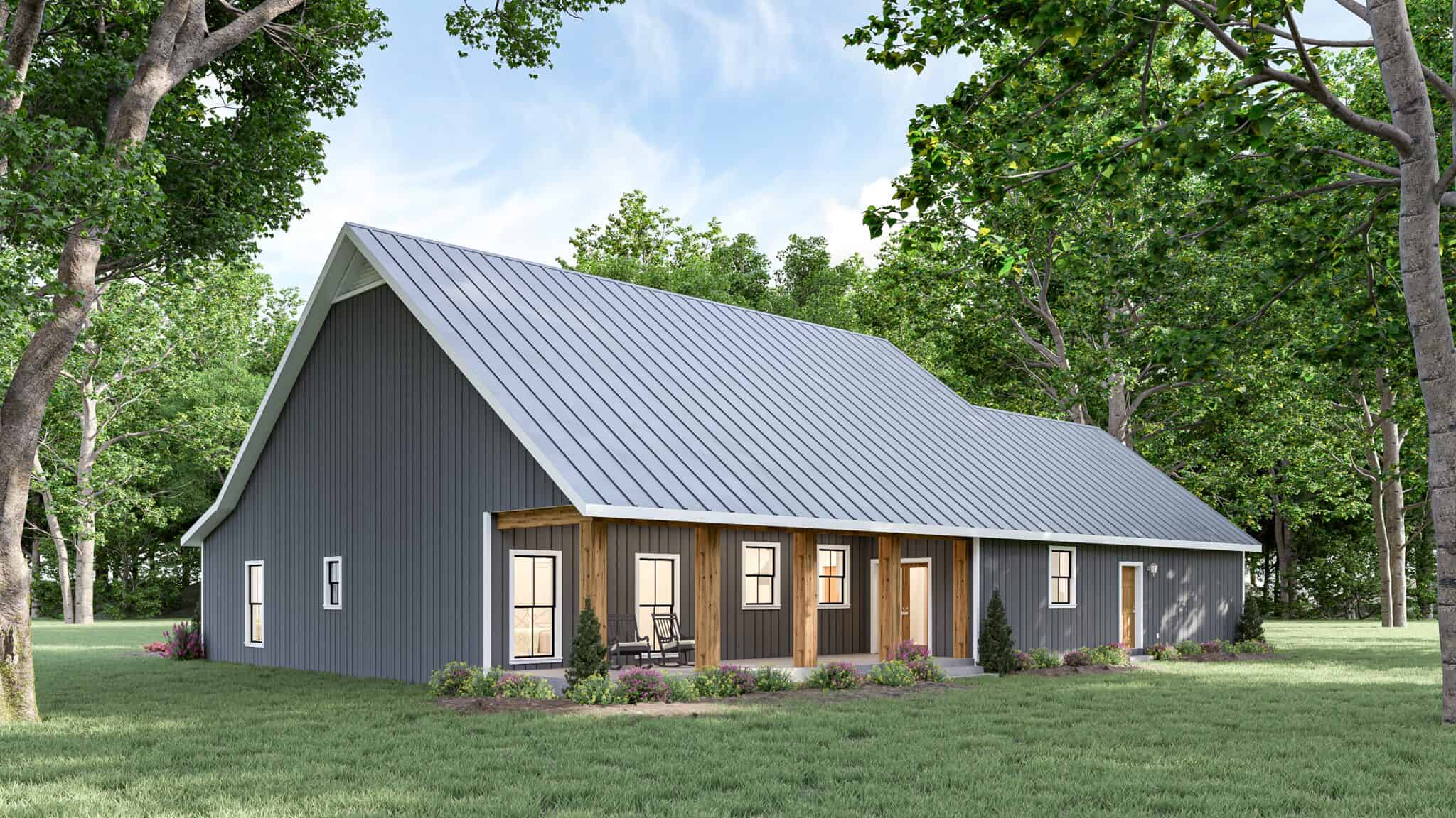 Rear View of this 3-Bedroom,2215 Sq Ft Plan -123-1182