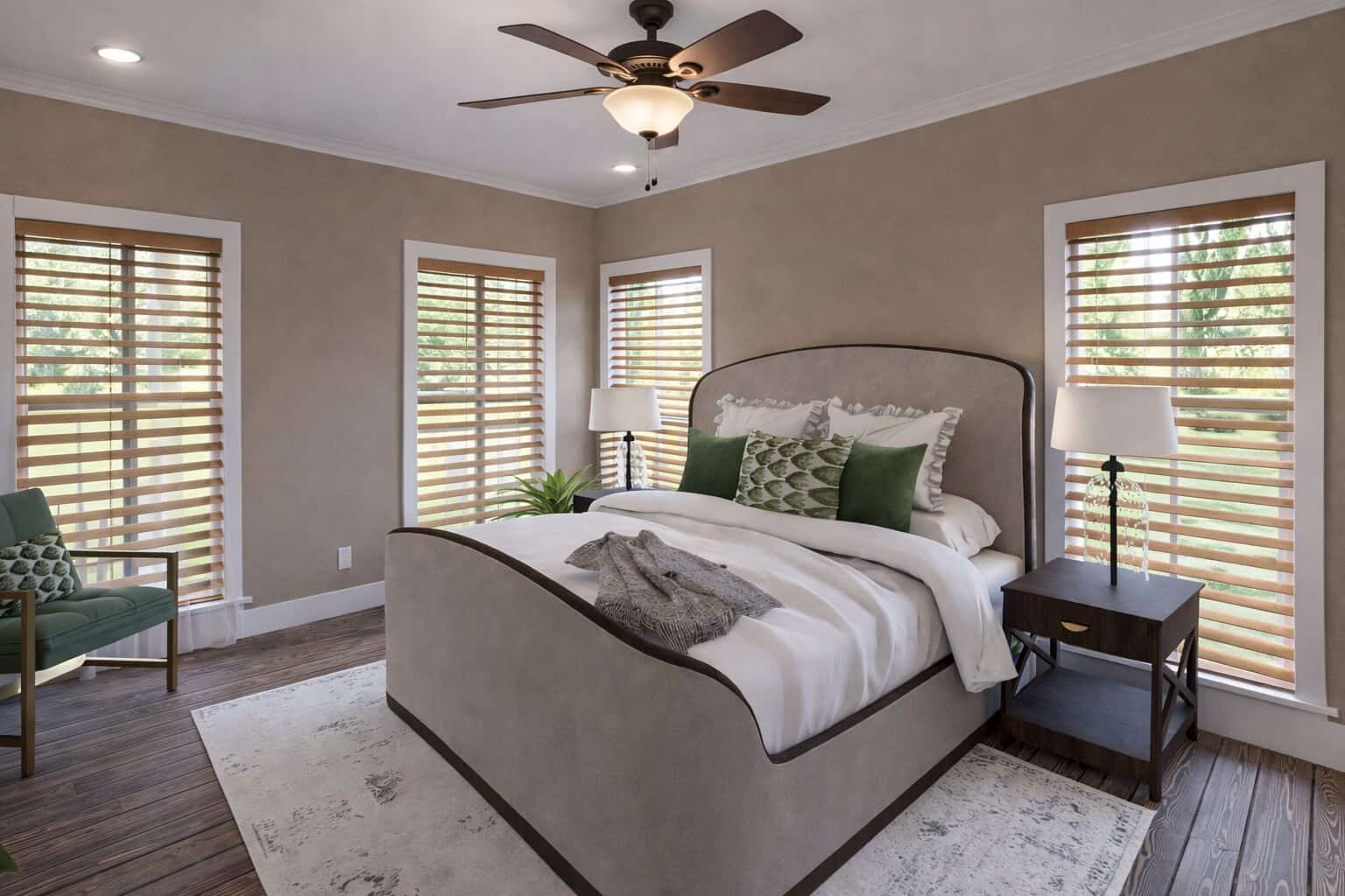 Master Bedroom of this 3-Bedroom,2215 Sq Ft Plan -123-1182