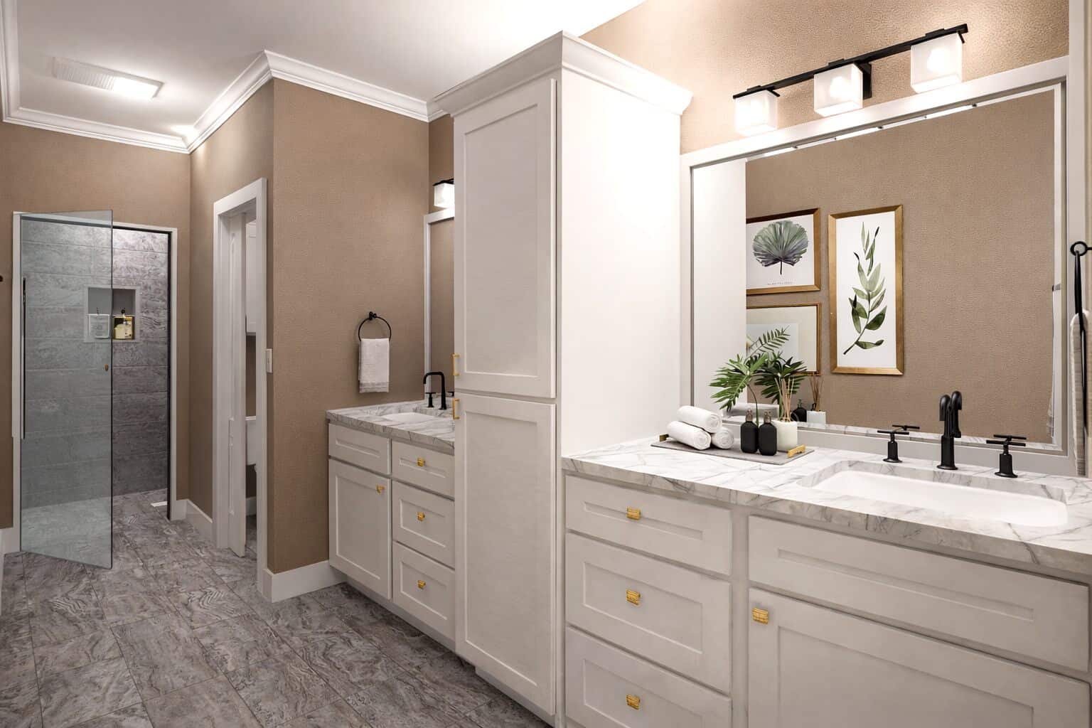 Master Bathroom: Sink/Vanity of this 3-Bedroom,2215 Sq Ft Plan -123-1182