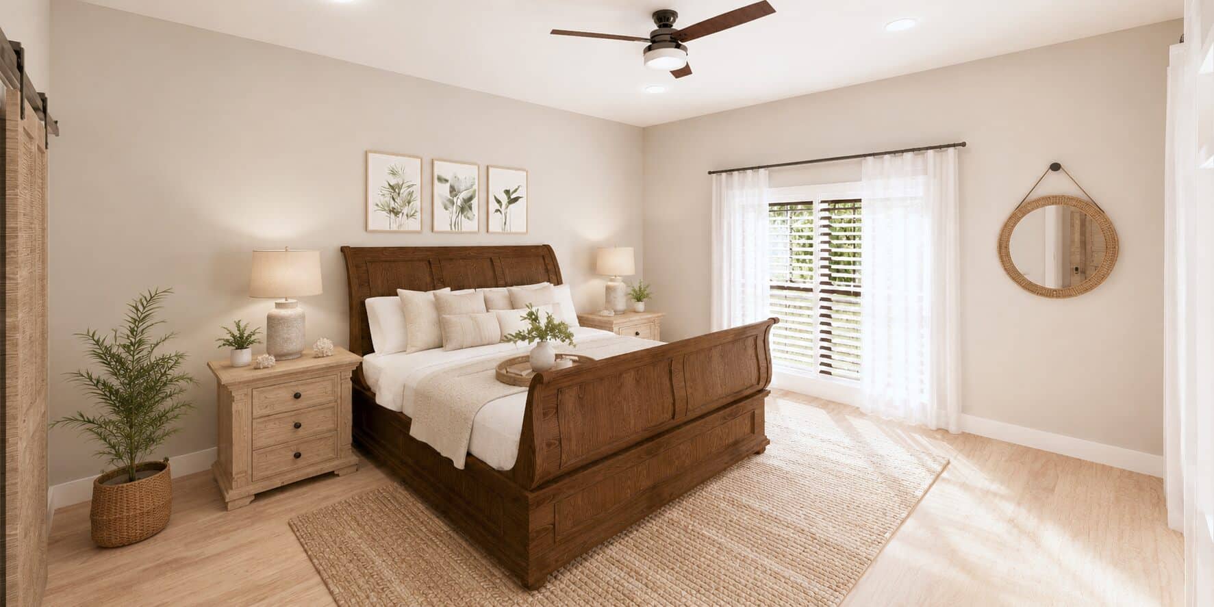 Master Bedroom of this 4-Bedroom,2519 Sq Ft Plan -123-1183