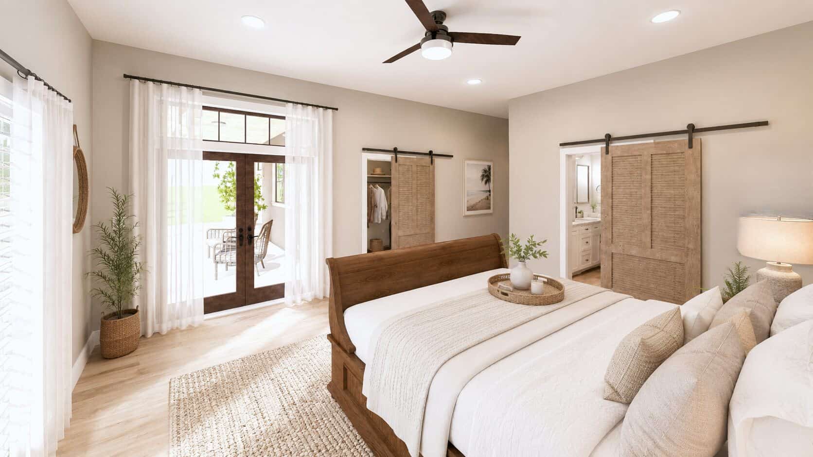 Master Bedroom of this 4-Bedroom,2519 Sq Ft Plan -123-1183