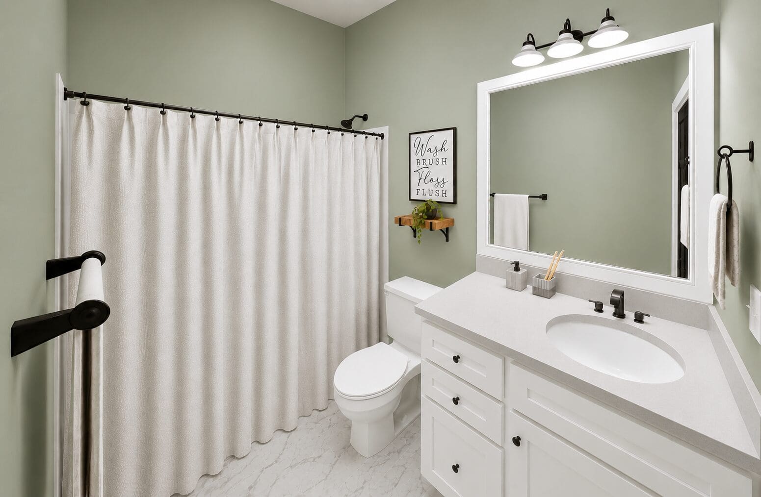 Bathroom of this 7-Bedroom,3443 Sq Ft Plan -123-1184