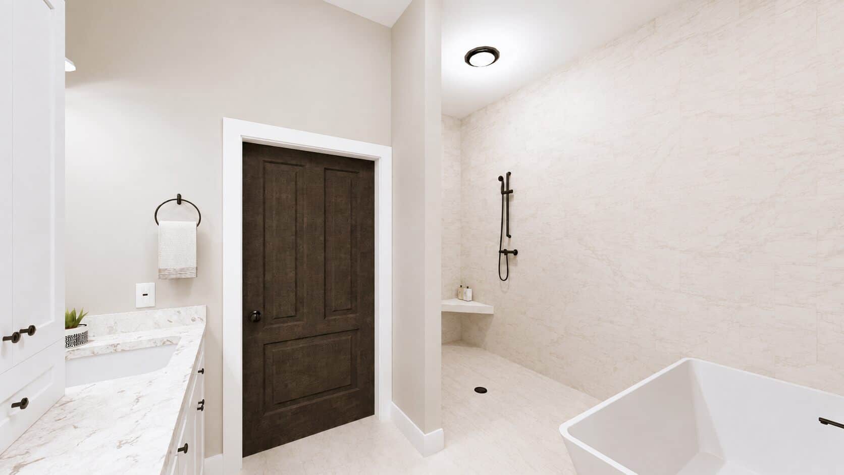 Master Bathroom: Shower of this 7-Bedroom,3443 Sq Ft Plan -123-1184