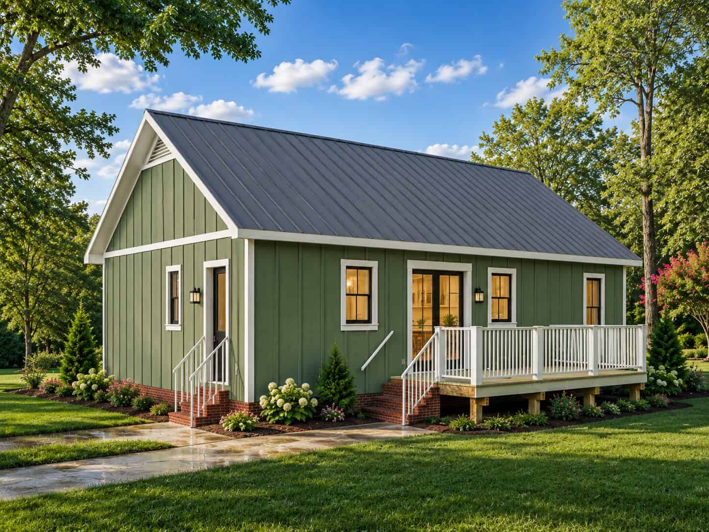 Rear View of this 3-Bedroom,1334 Sq Ft Plan -123-1185