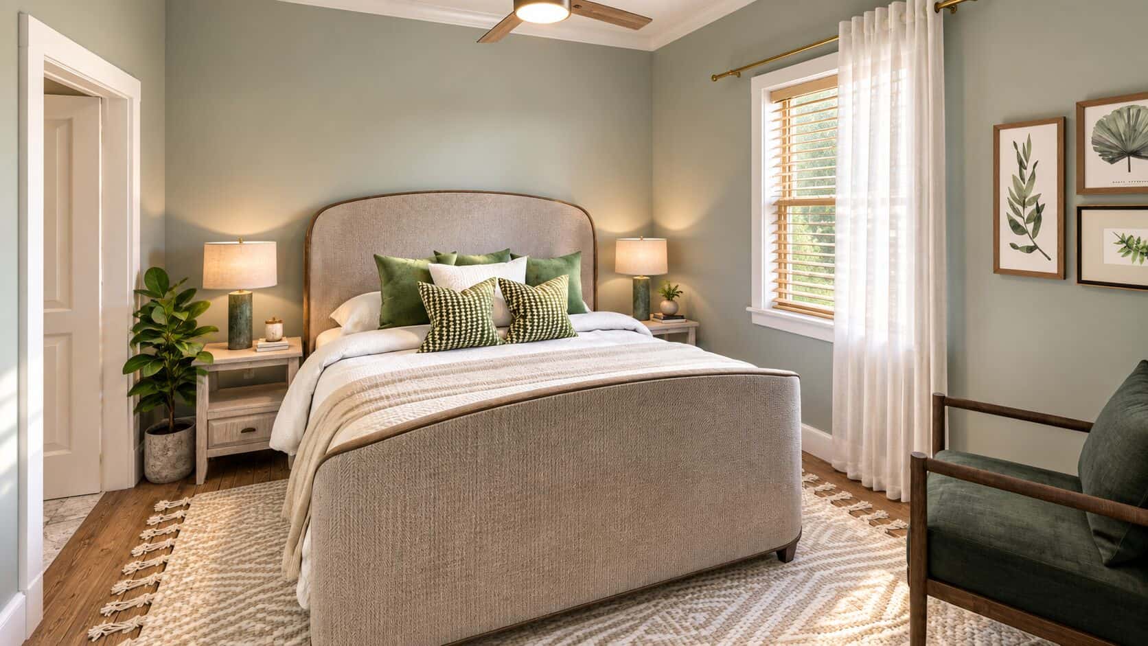 Master Bedroom of this 3-Bedroom,1334 Sq Ft Plan -123-1185
