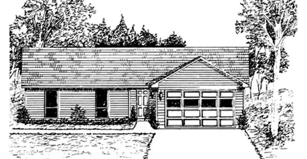 Main image for house plan # 6955