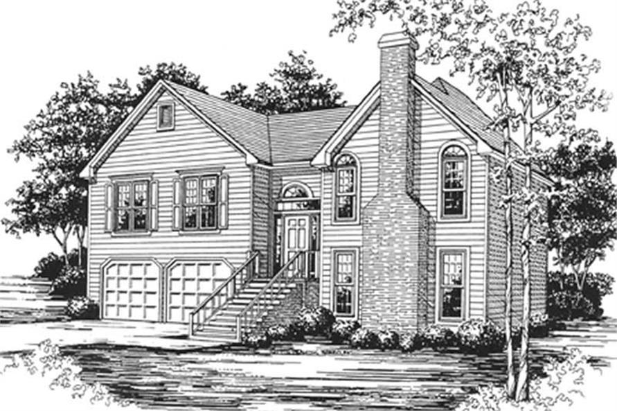 3-Bedroom, 2009 Sq Ft Country House Plan - 124-1018 - Front Exterior