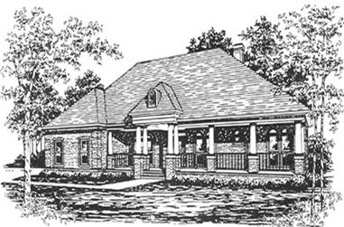 4-Bedroom, 2756 Sq Ft French House Plan - 124-1024 - Front Exterior
