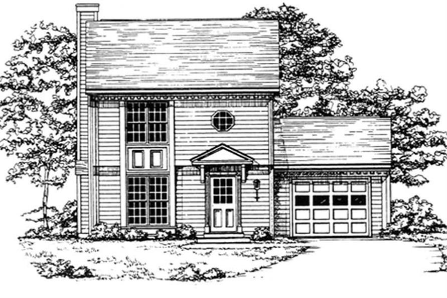 2-Bedroom, 1265 Sq Ft Country House Plan - 124-1063 - Front Exterior