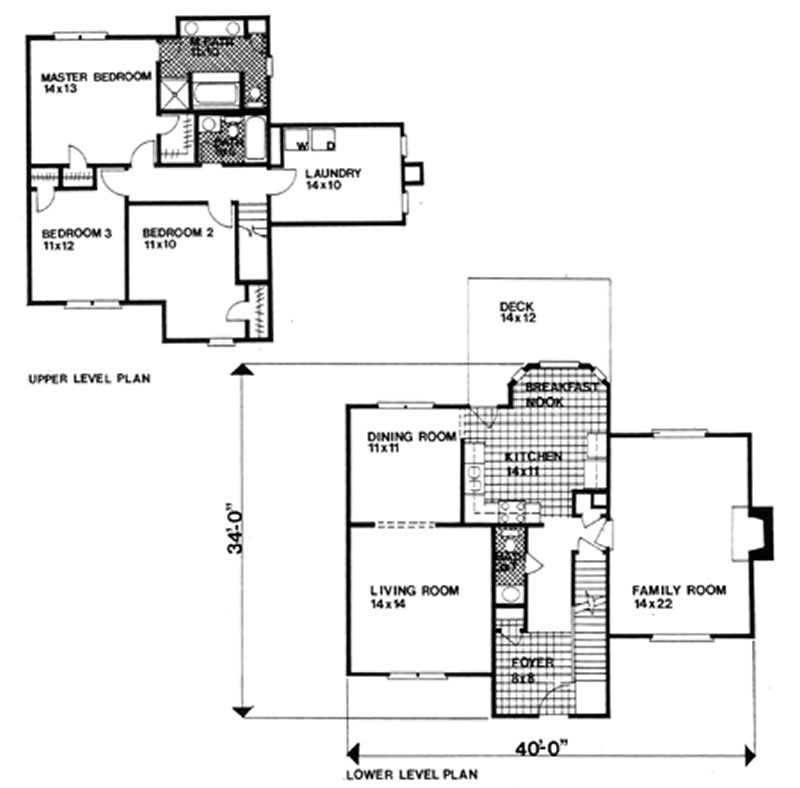 Floor Plan First Story of Country Plan #124-1073