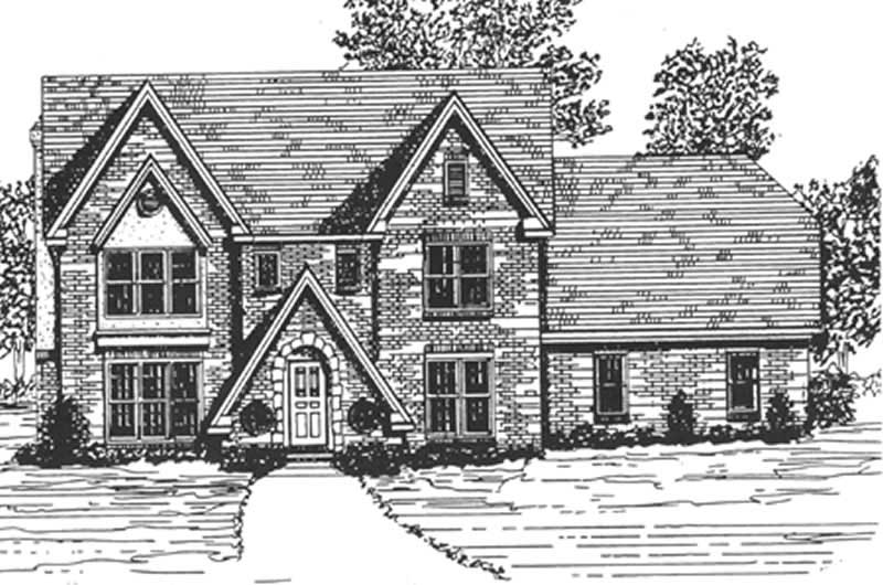 European home (ThePlanCollection: Plan #124-1074)