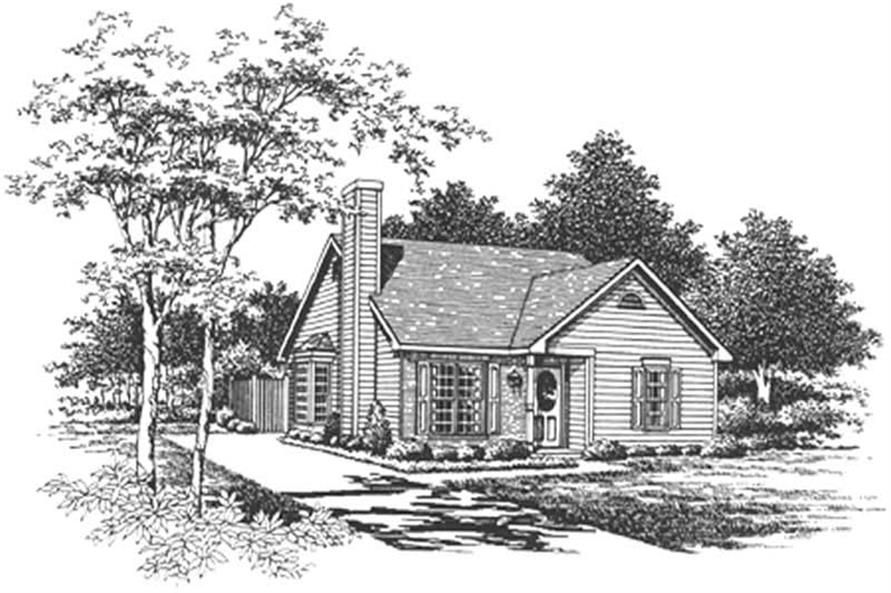 2-Bedroom, 988 Sq Ft Bungalow House - Plan #124-1082 - Front Exterior