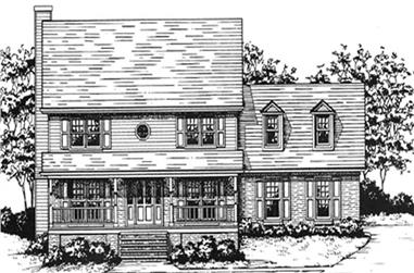 3-Bedroom, 2442 Sq Ft Country House Plan - 124-1120 - Front Exterior