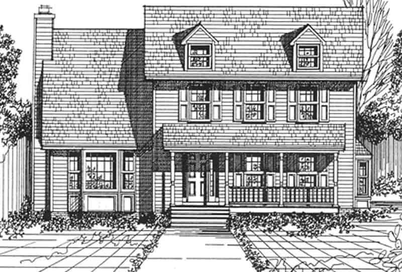 Front View of this 3-Bedroom,2235 Sq Ft Plan -124-1132