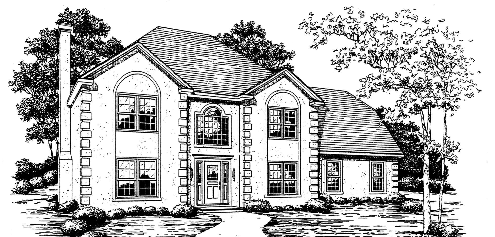 Front View of this 3-Bedroom,2245 Sq Ft Plan -124-1133